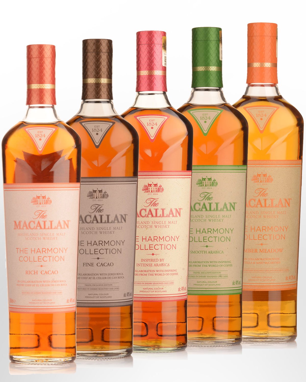 The Macallan Harmony Collection Bundle Single Malt Scotch Whisky (5 x 700ml)