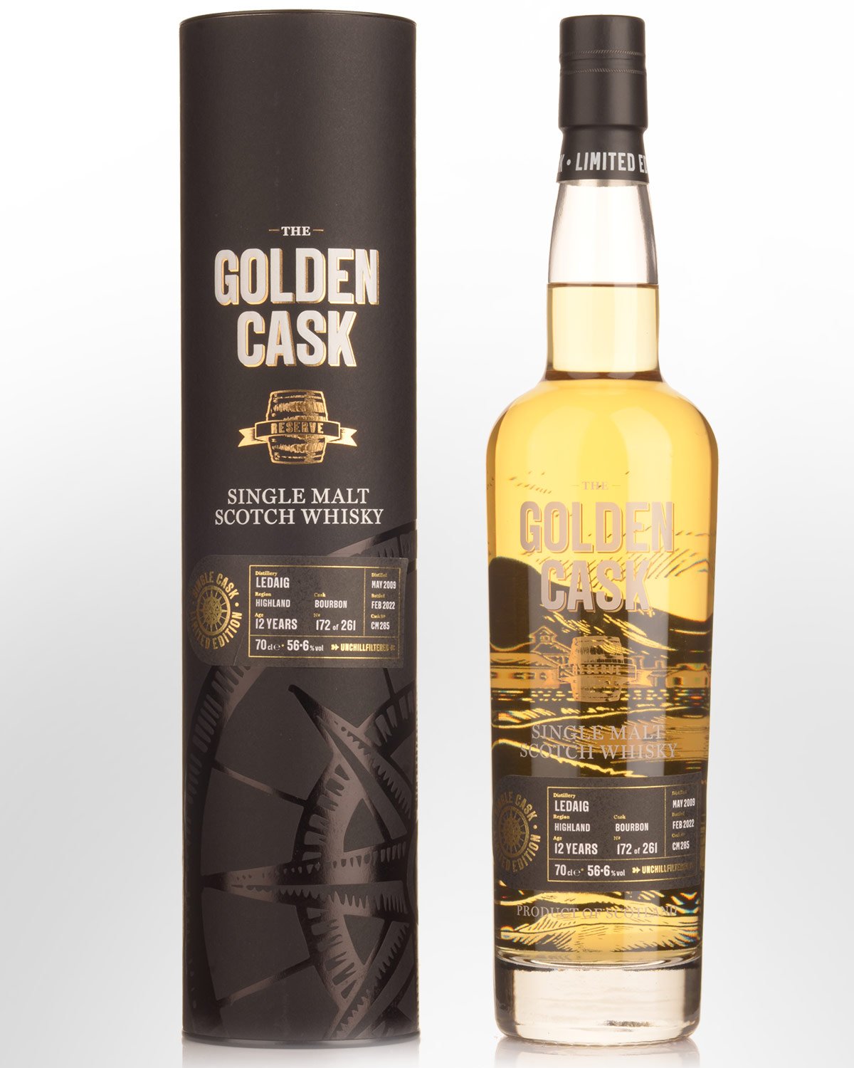 2009 House of MacDuff The Golden Cask Ledaig 12 Year Old Cask Strength Single Malt Scotch Whisky (700ml)