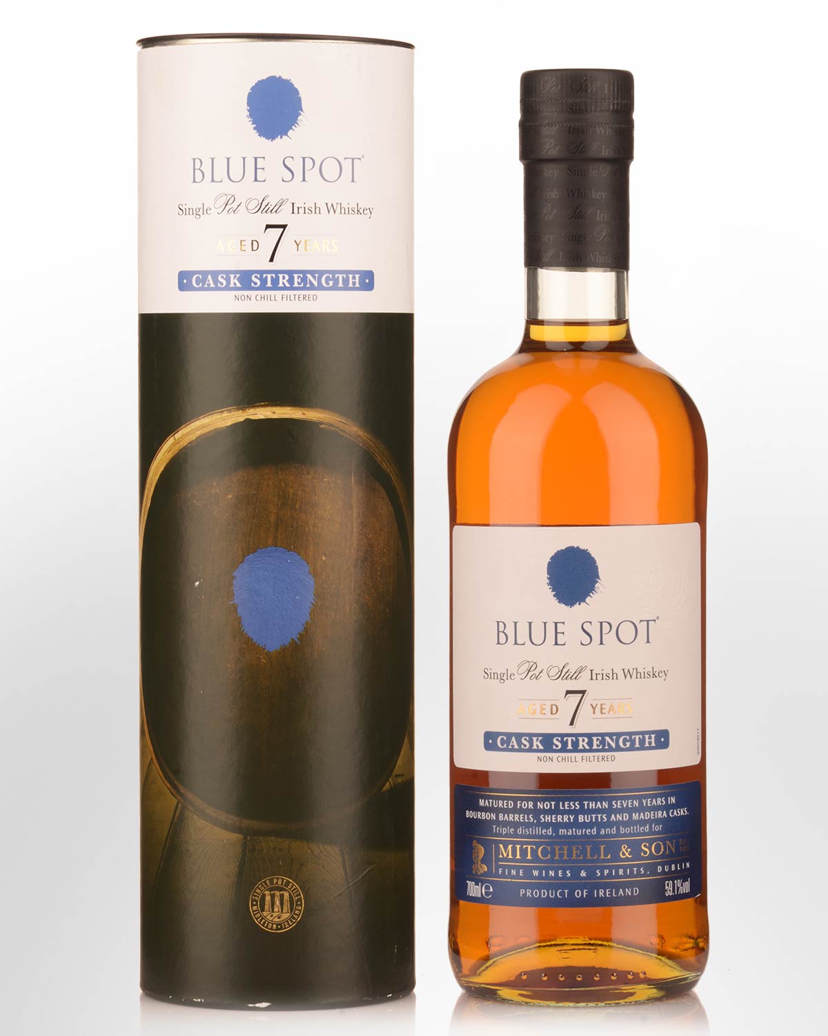 Blue Spot 7 Year Old Cask Strength Single Pot Still Irish Whiskey (700ml)