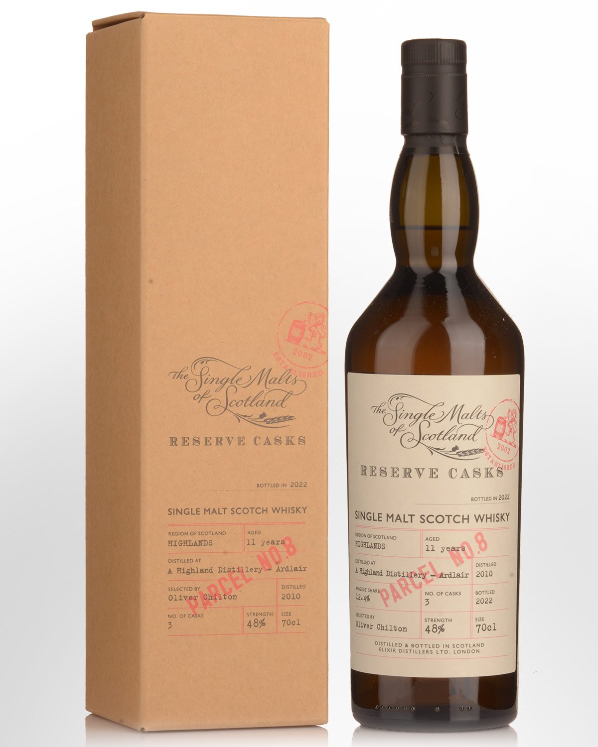 2010 Single Malts of Scotland Reserve Cask Ardlair 11 Year Old Parcel No.8 Single Malt Scotch Whisky (700ml)