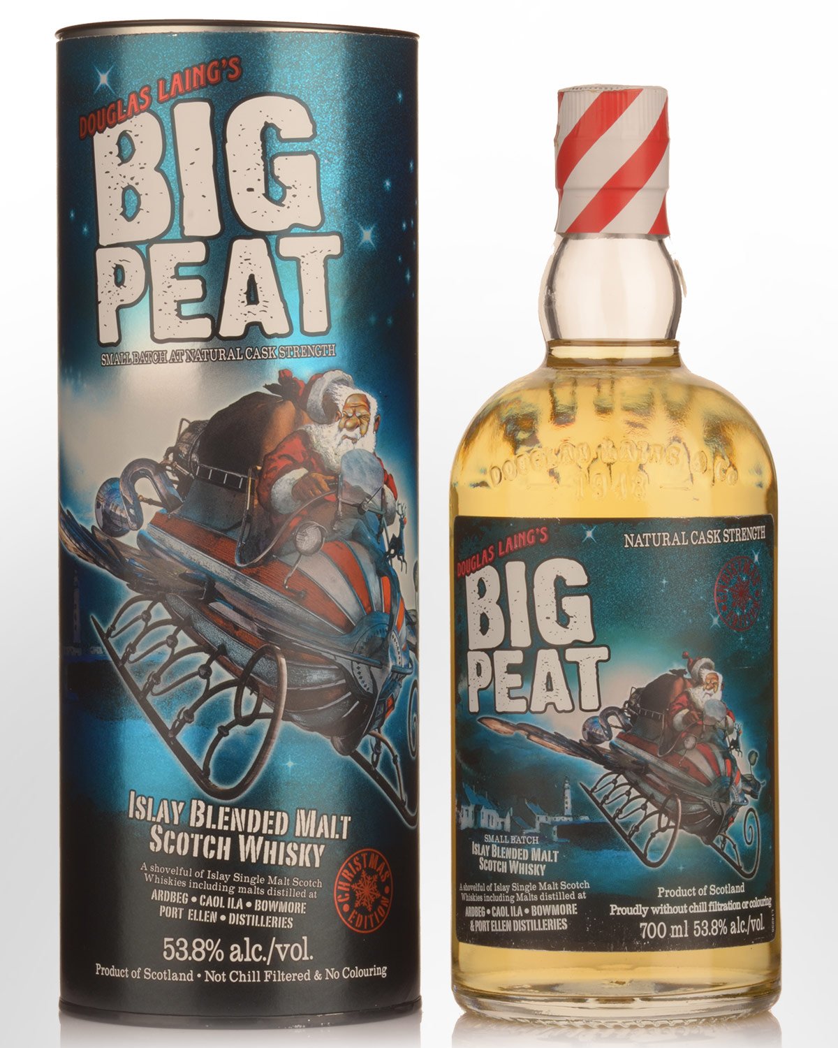 Douglas Laing's Big Peat Small Batch Cask Strength Islay Blended Malt Scotch Whisky (700ml) - 2015 Christmas Edition