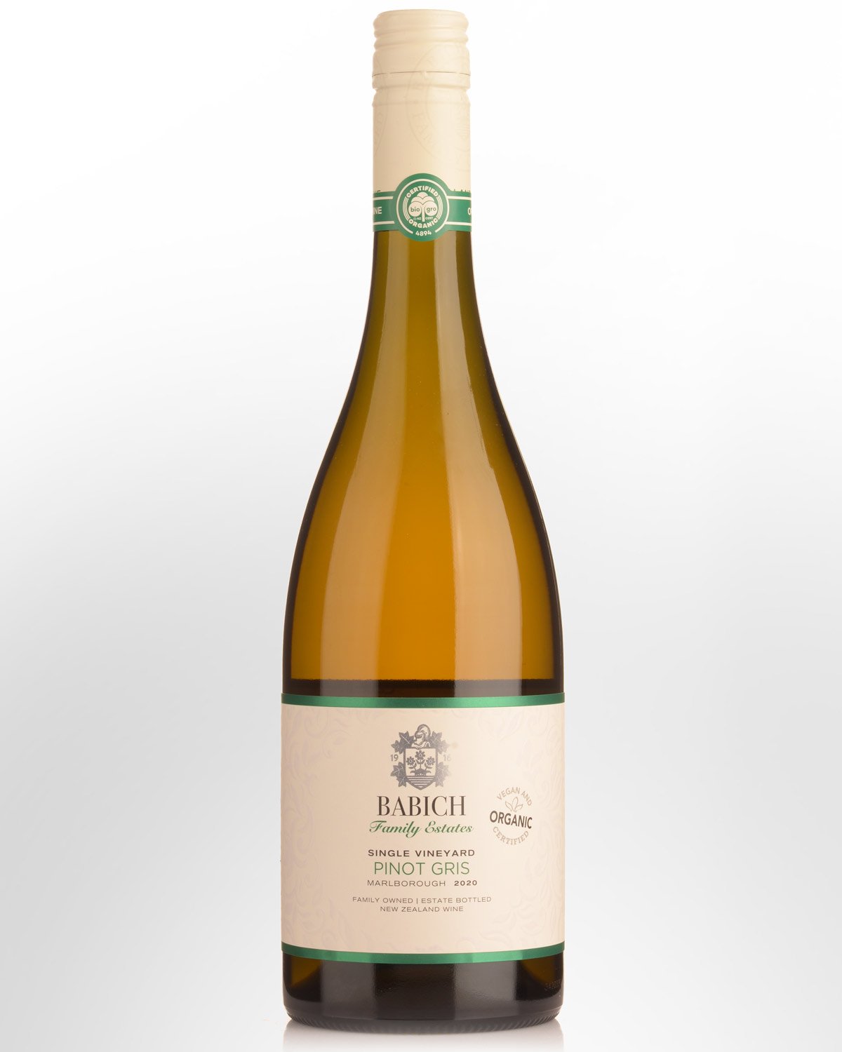 2020 Babich Family Estates Organic Single Vineyard Pinot Gris
