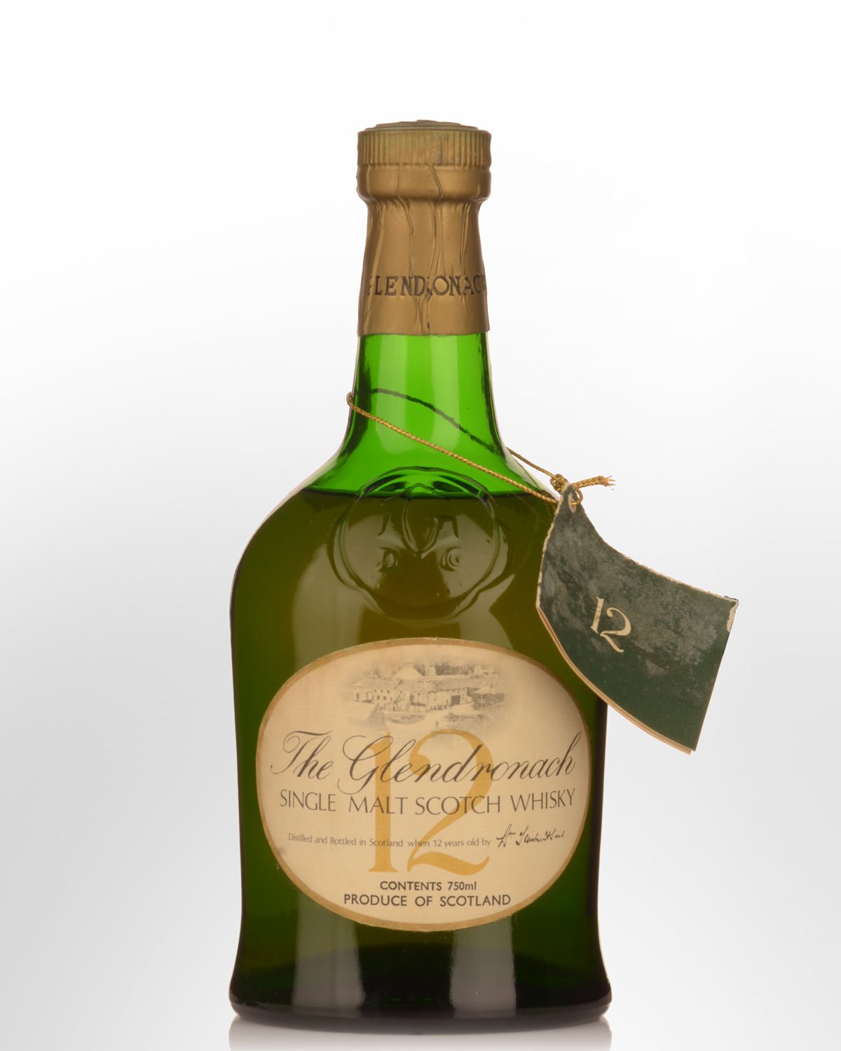 Glendronach 12 Year Old Single Malt Scotch Whisky (750ml) - 1970s Bottling