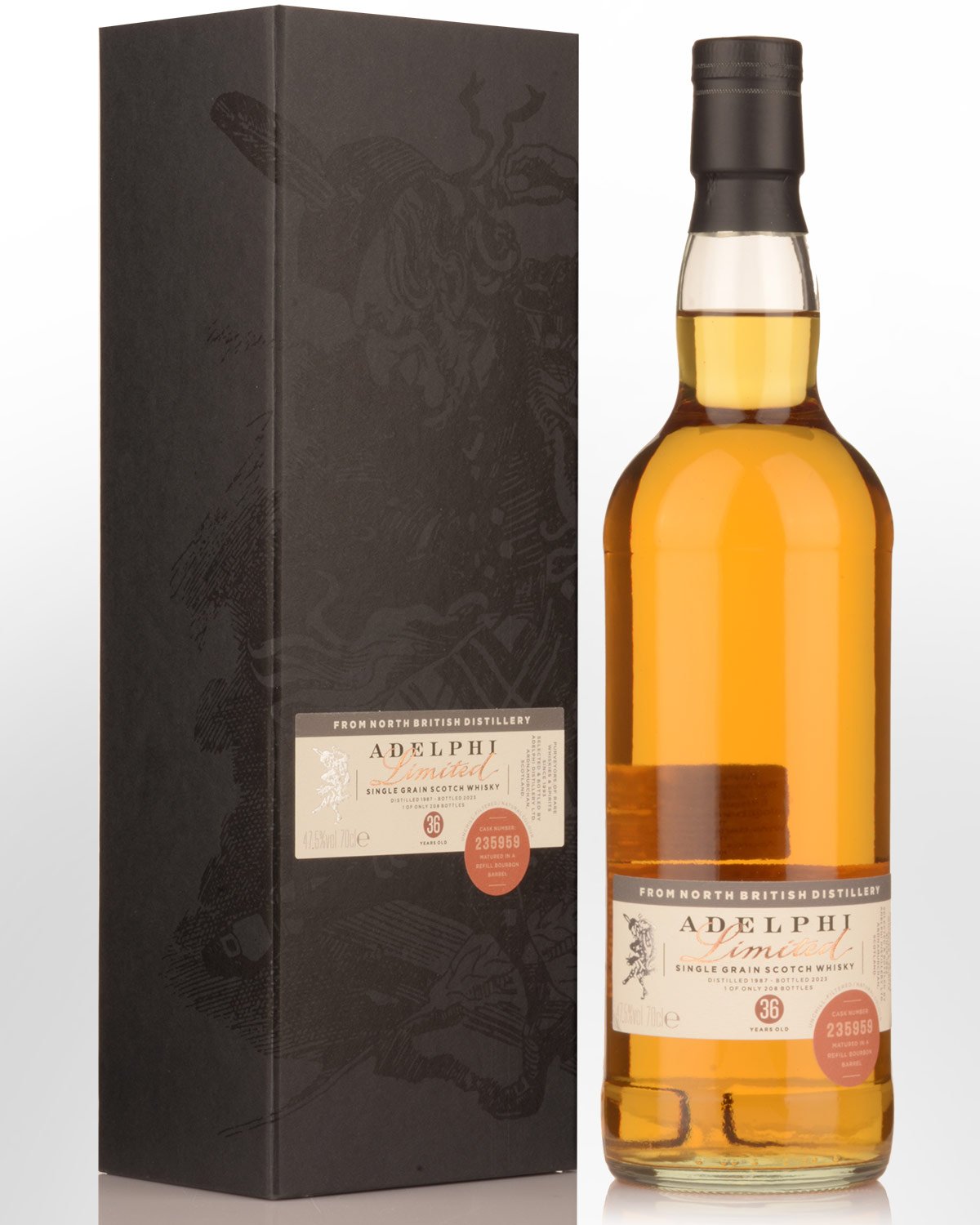 1987 Adelphi North British 36 Year Old Cask Strength Single Grain Scotch Whisky (700ml)