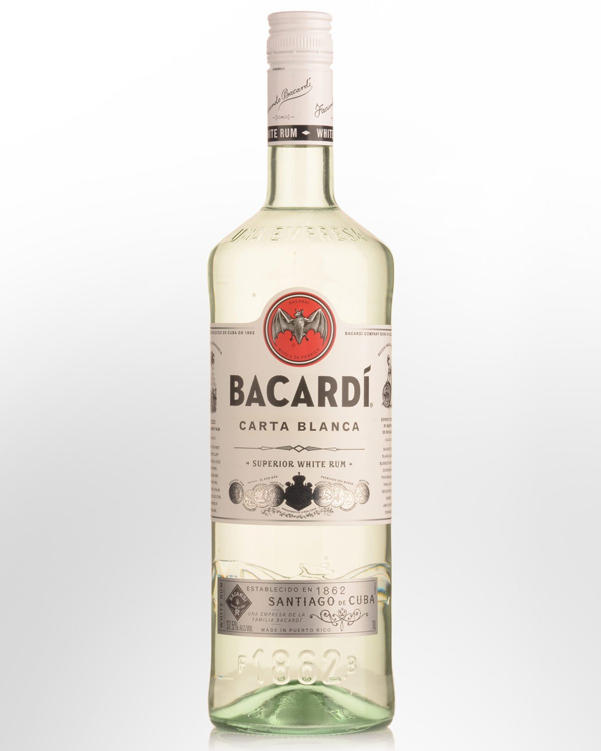 Bacardi White Rum (1000ml)