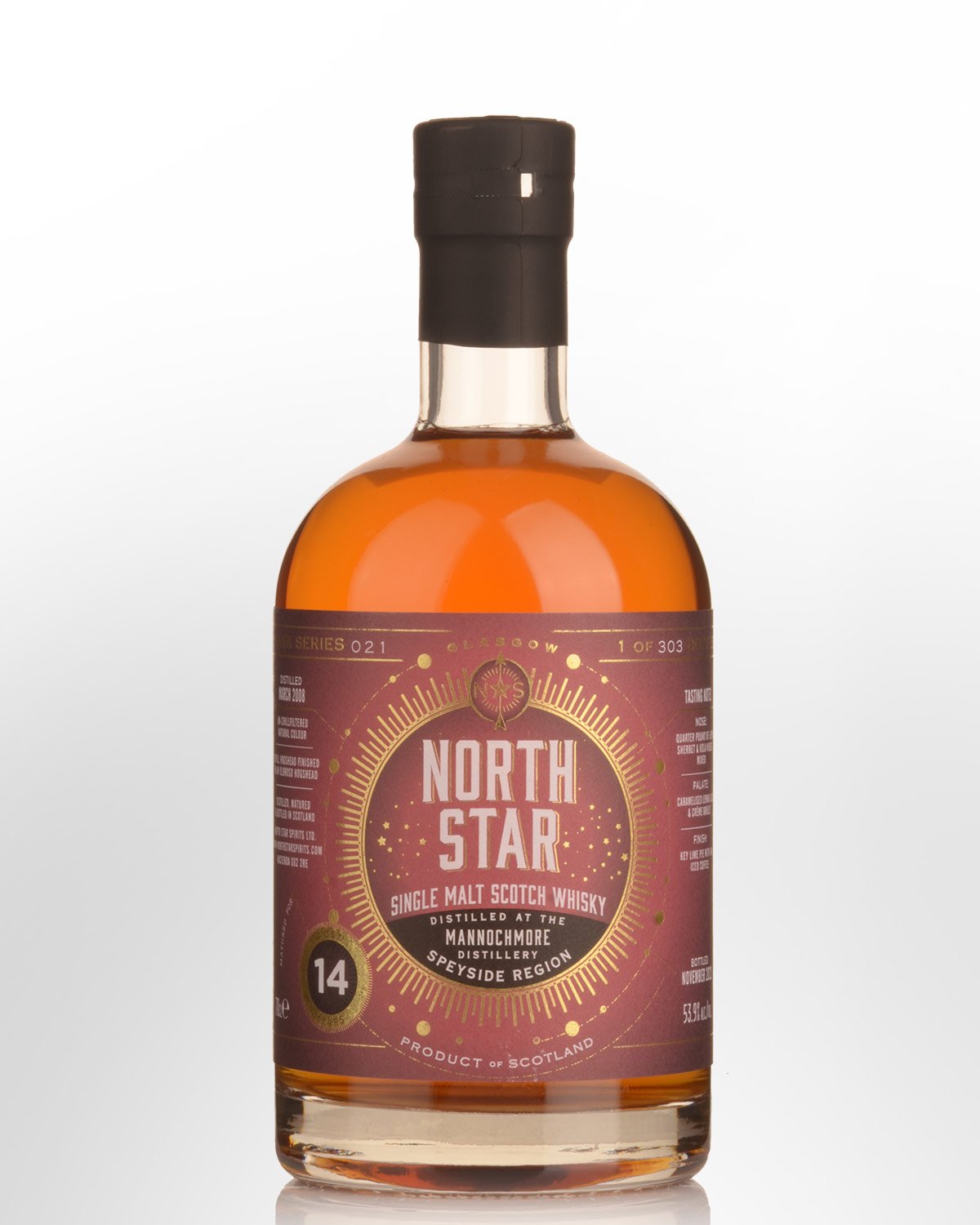 2008 North Star Mannochmore 14 Year Old Single Malt Scotch Whisky (700ml)