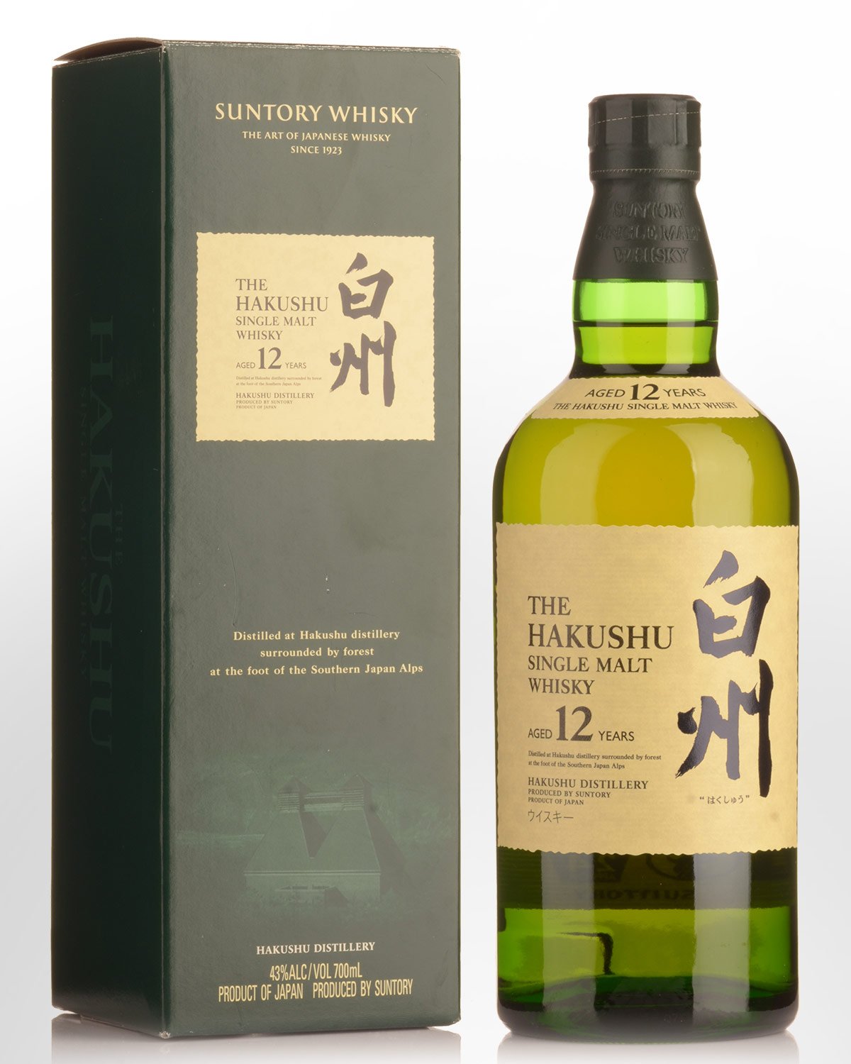 Suntory Hakushu 12 Year Old Single Malt Japanese Whisky (700ml) - DAMAGED GIFT BOX