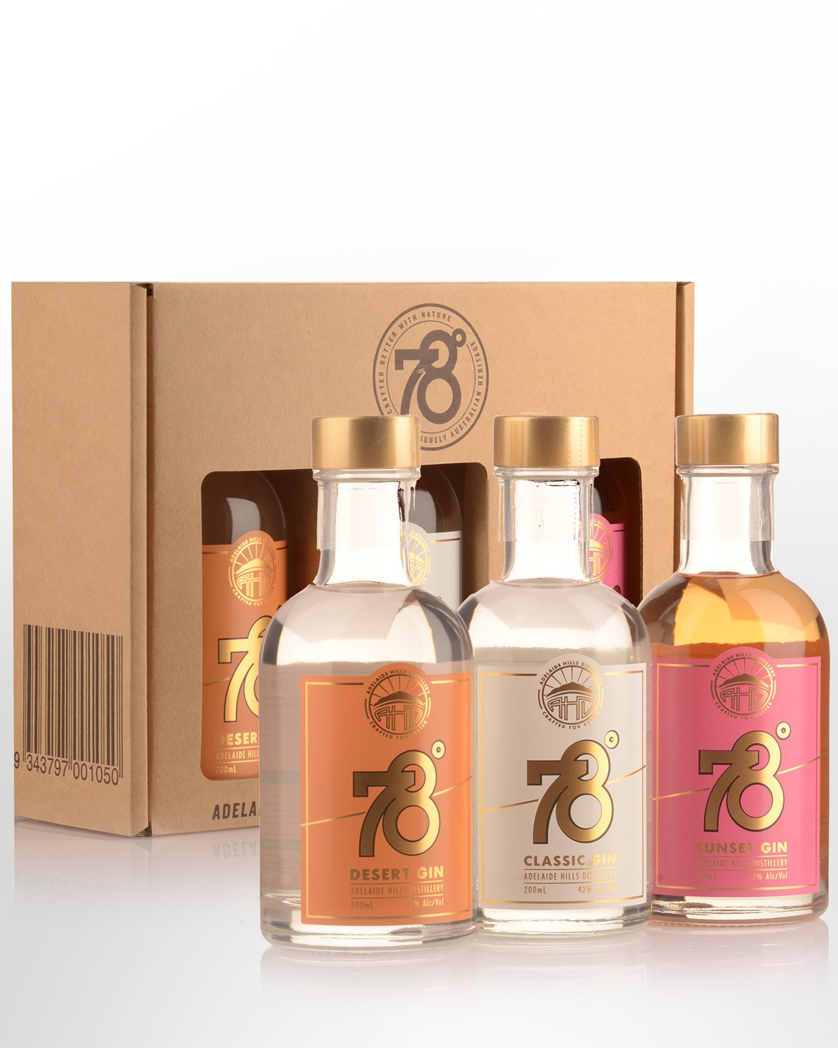 78 Degrees Gin Gift Pack (3 x 200ml)
