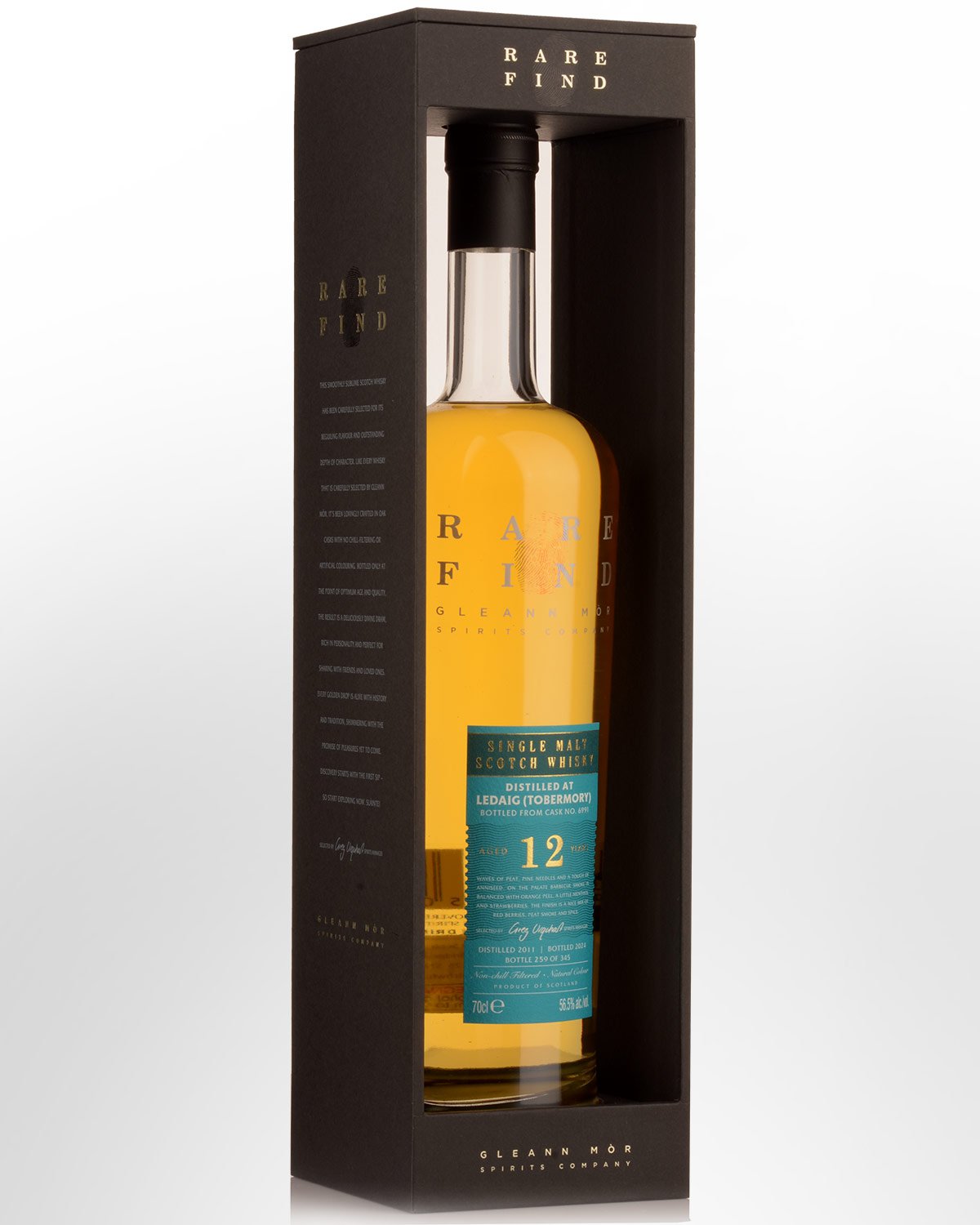 2011 Gleann Mor Spirits Company Rare Find Ledaig 12 Year Old Cask Strength Single Malt Scotch Whisky (700ml)