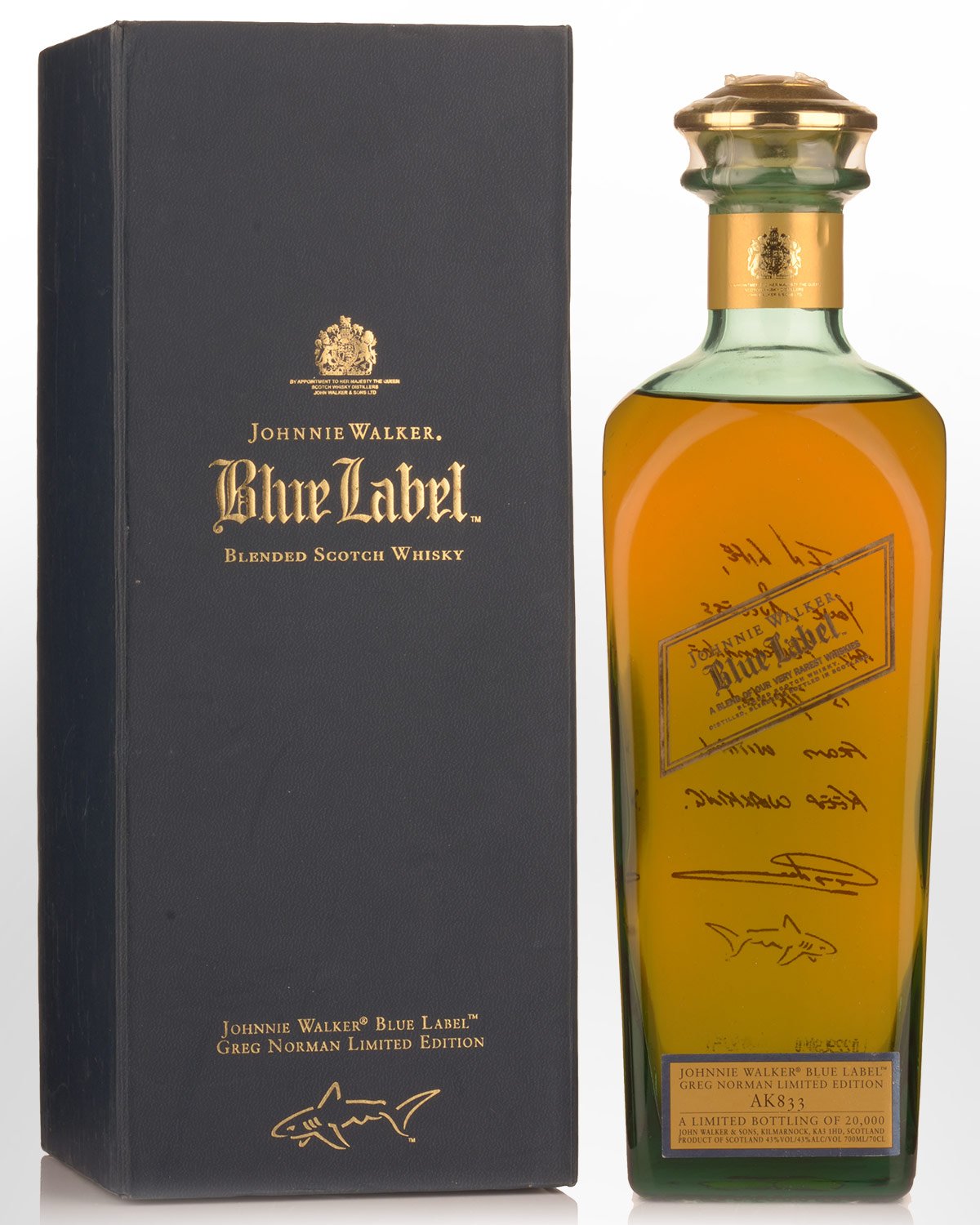 Johnnie Walker Blue Label Greg Norman Limited Edition Blended Scotch Whisky (700ml)