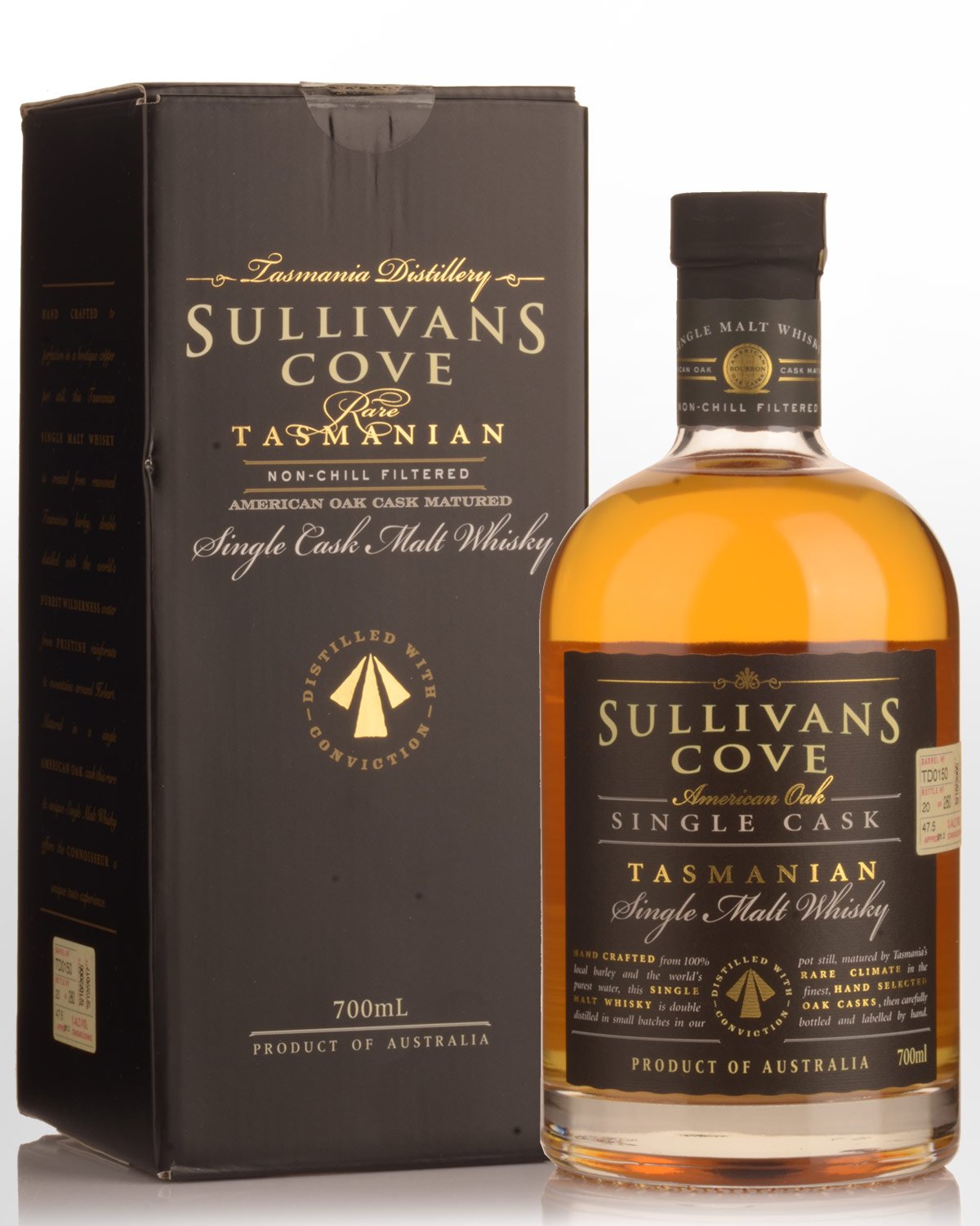 Sullivans Cove Single Cask American Oak Barrel TD0150 Single Malt Australian Whisky (700ml)