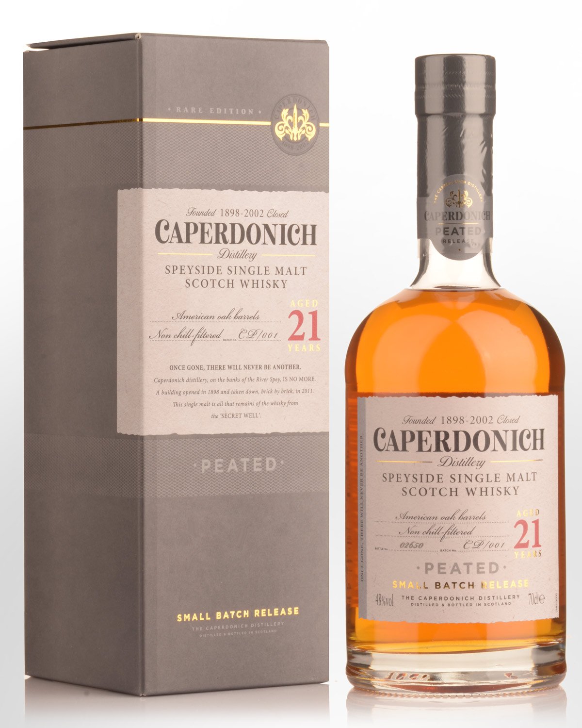 Caperdonich Peated 21 Year Old Single Malt Scotch Whisky (700ml)