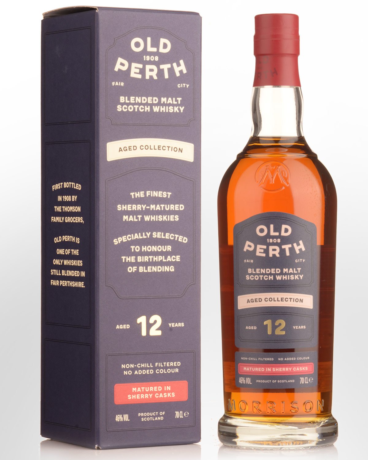 Morrison Distillers Old Perth 12 Year Old Blended Malt Scotch Whisky (700ml)