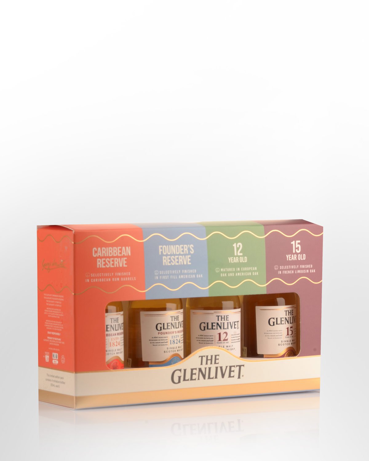 The Glenlivet Single Malt Scotch Whisky Tasting Pack (4x50ml)