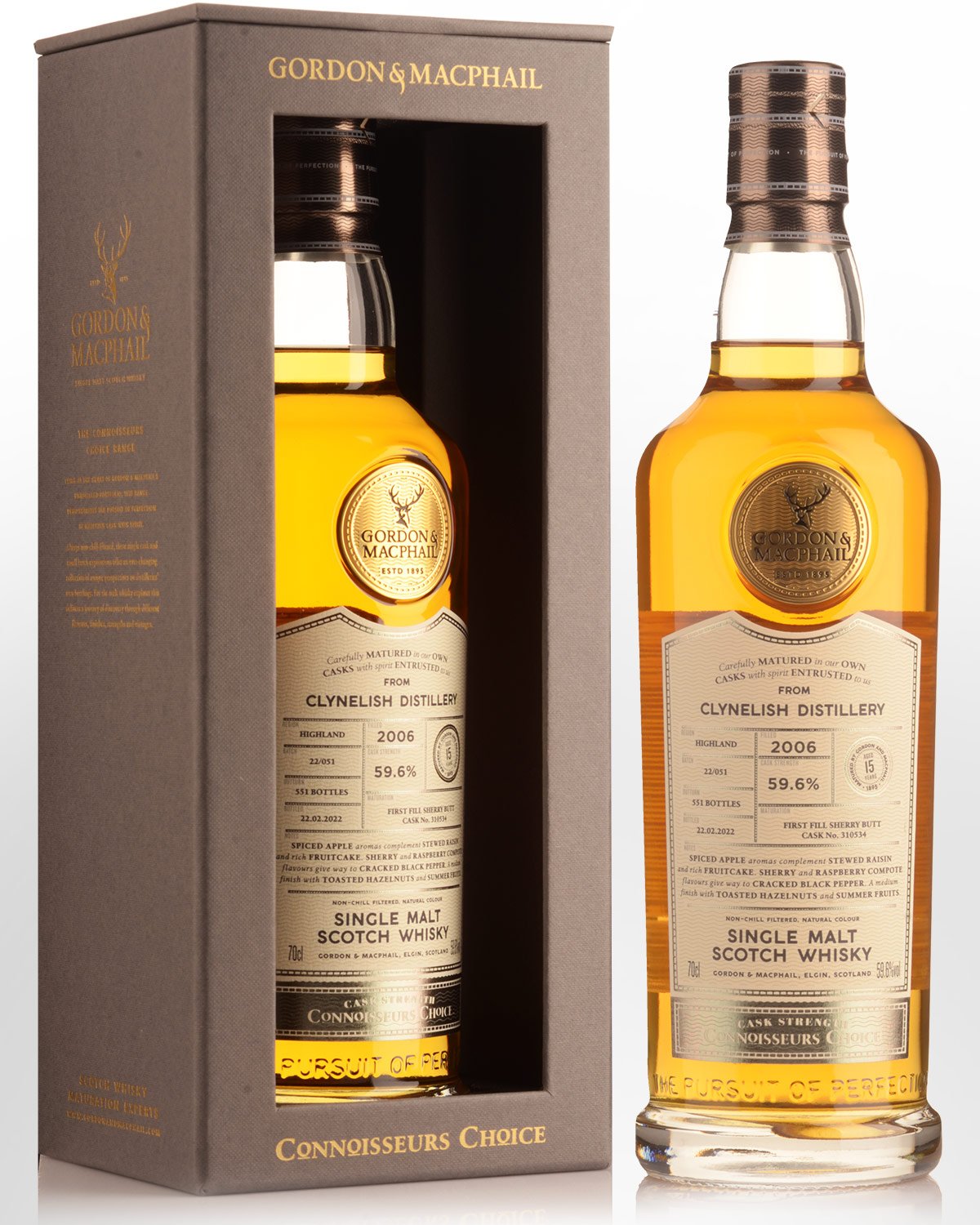 2006 Gordon & Macphail Connoisseurs Choice Clynelish 15 Year Old Cask Strength Single Malt Scotch Whisky (700ml)