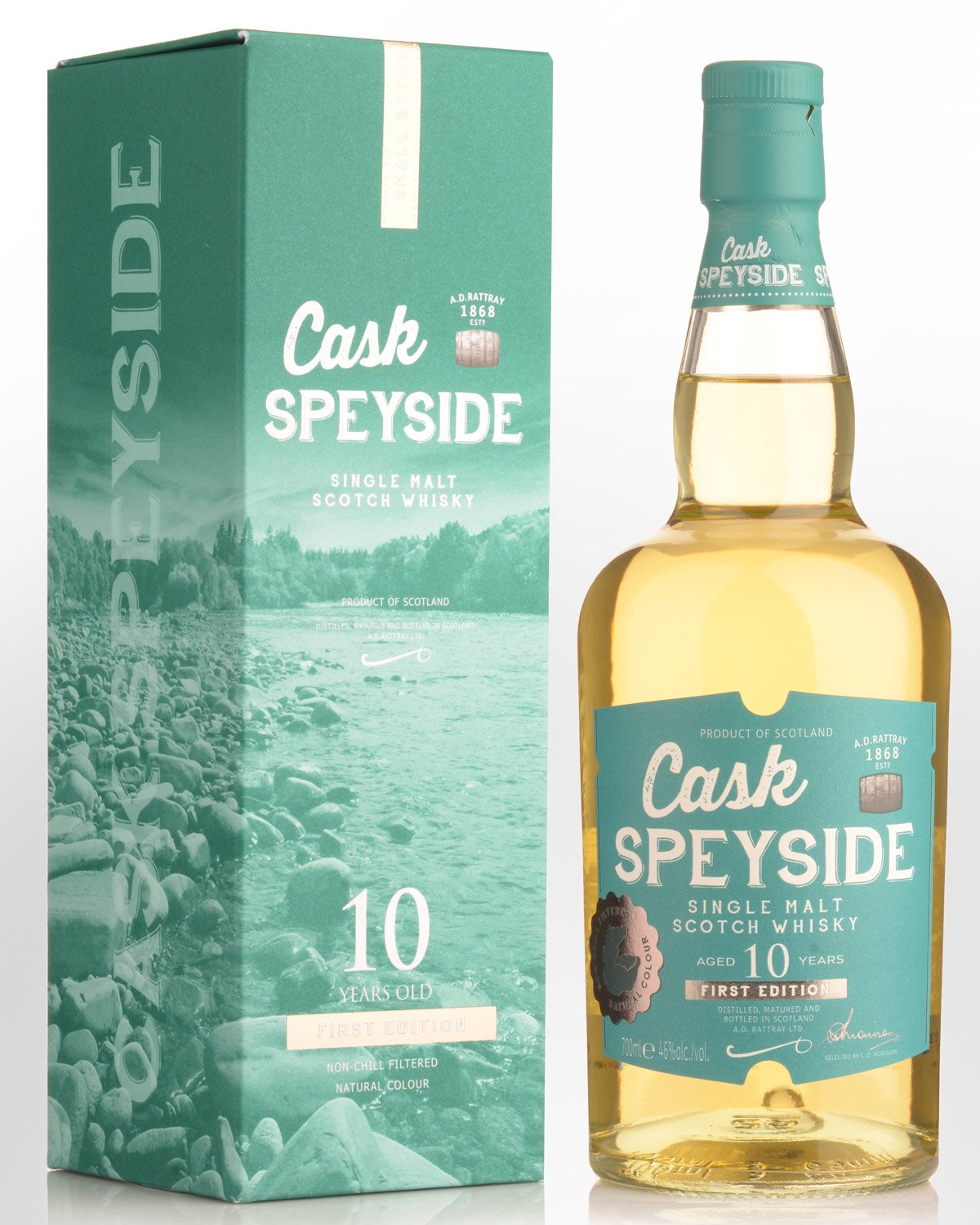 A.D. Rattray Cask Speyside 10 Year Old Single Malt Scotch Whisky (700ml)