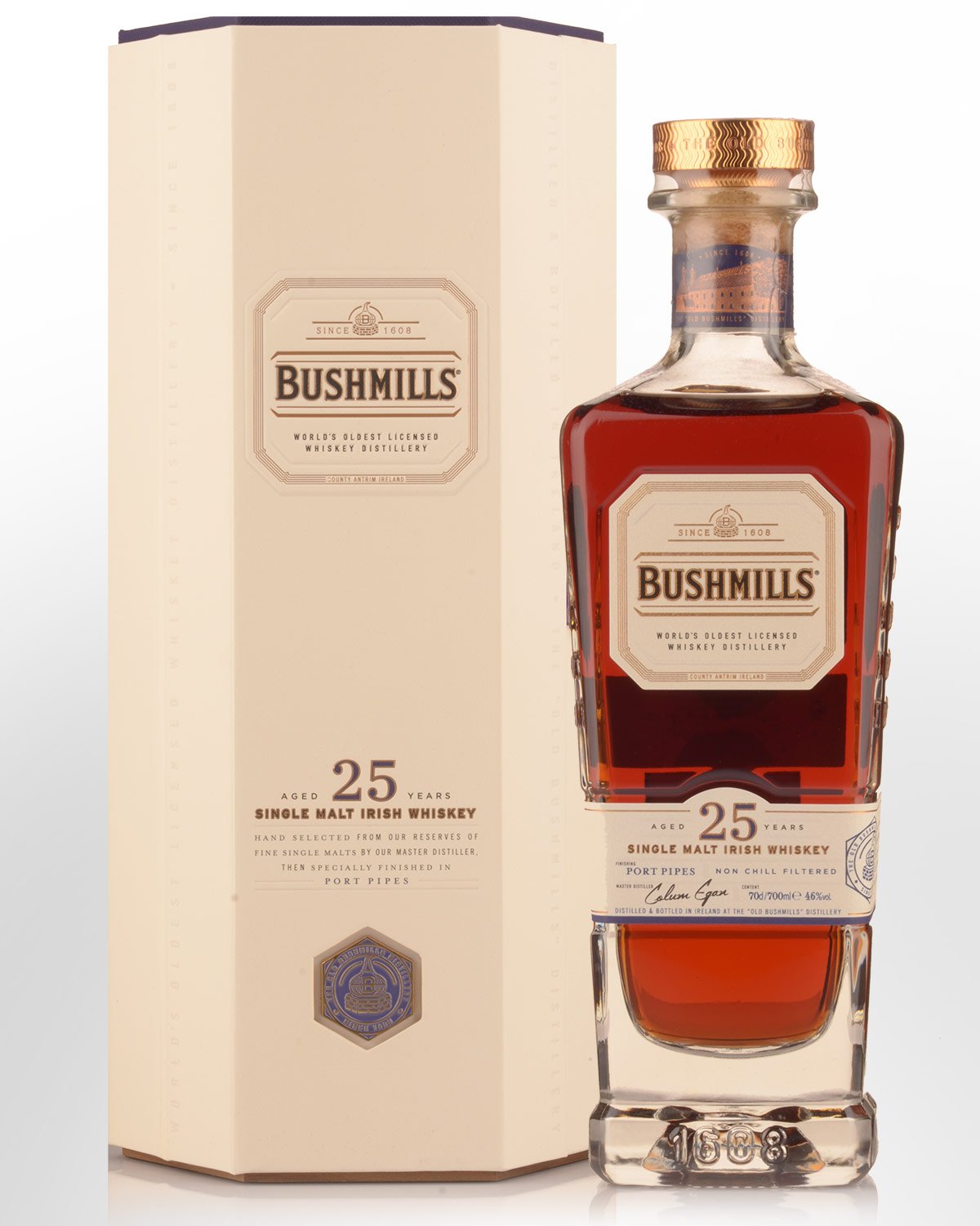 Bushmills 25 Year Old Single Malt Irish Whiskey (700ml)
