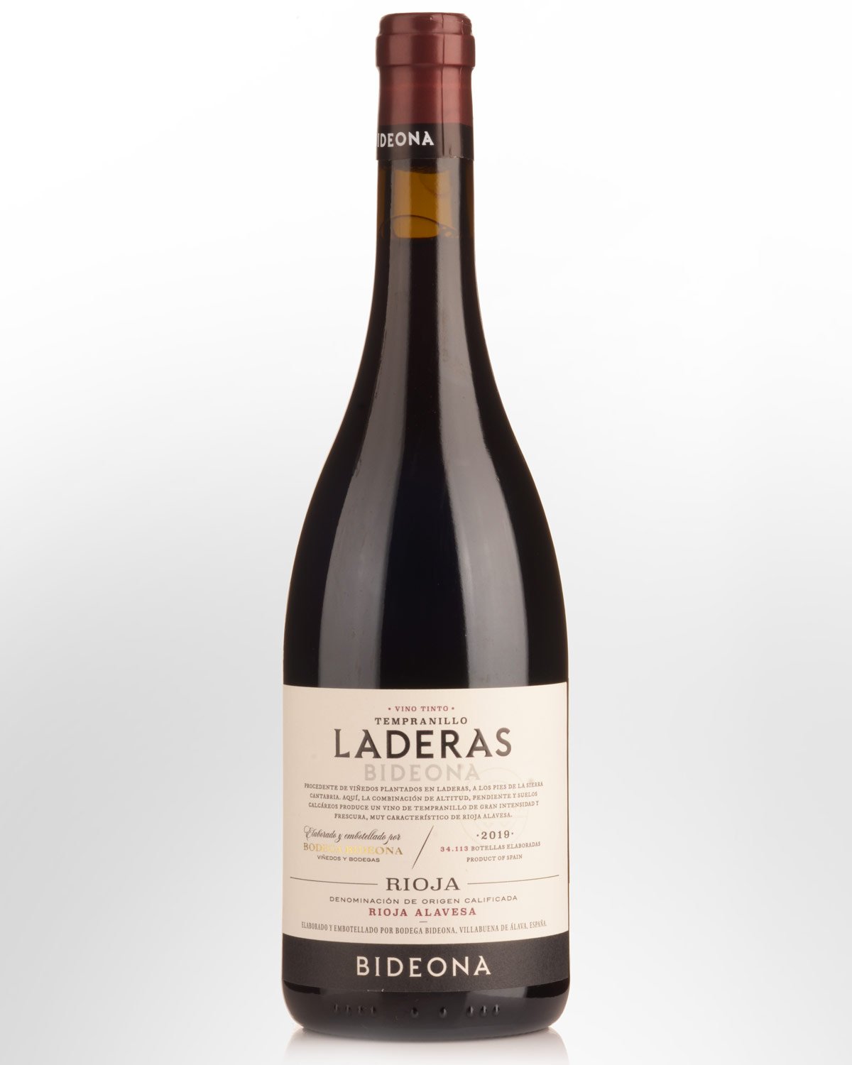2019 Bideona Laderas Tempranillo