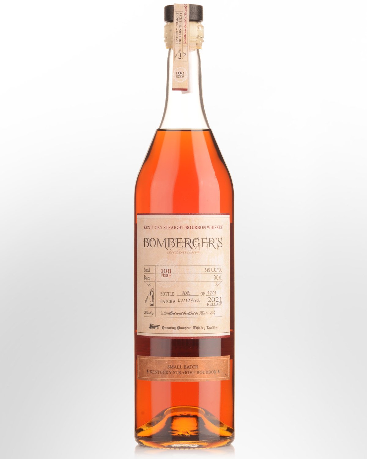Bomberger's Declaration 2021 Release Small Batch Kentucky Straight Bourbon Whiskey (700ml)