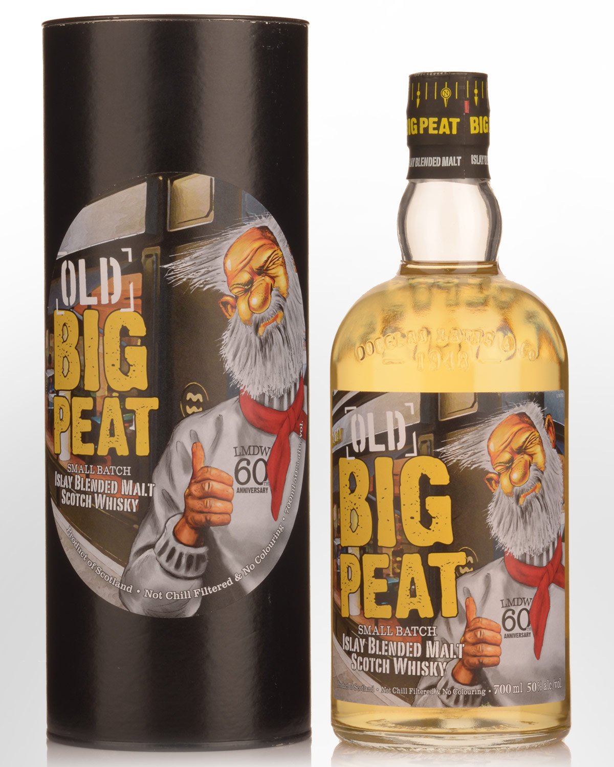 Douglas Laing's Old Big Peat Small Batch Islay Blended Malt Scotch Whisky (700ml) - LMDW 60th Anniversary