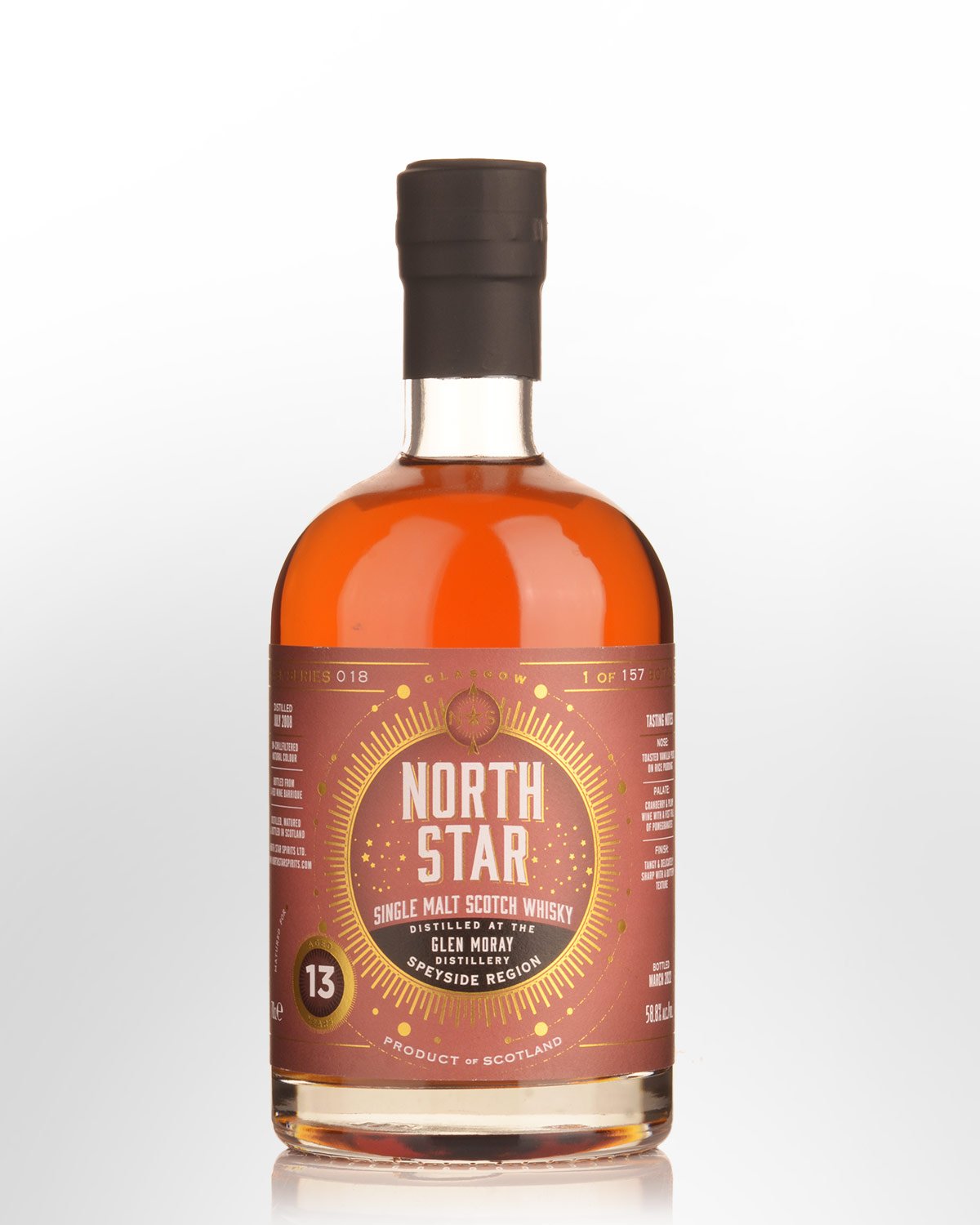 2008 North Star Glen Moray 13 Year Old Cask Strength Single Malt Scotch Whisky (700ml)