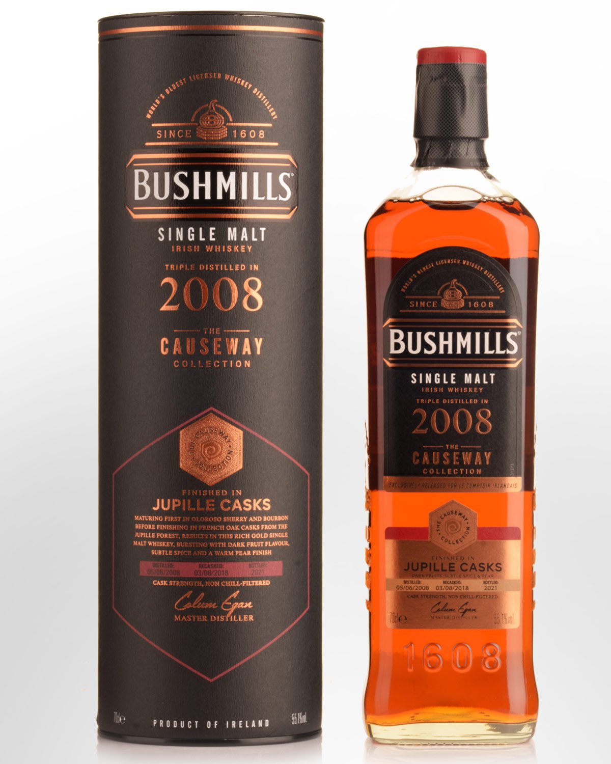 2008 Bushmills Causeway Collection Jupille Cask Finish Cask Strength Single Malt Irish Whiskey (700ml)