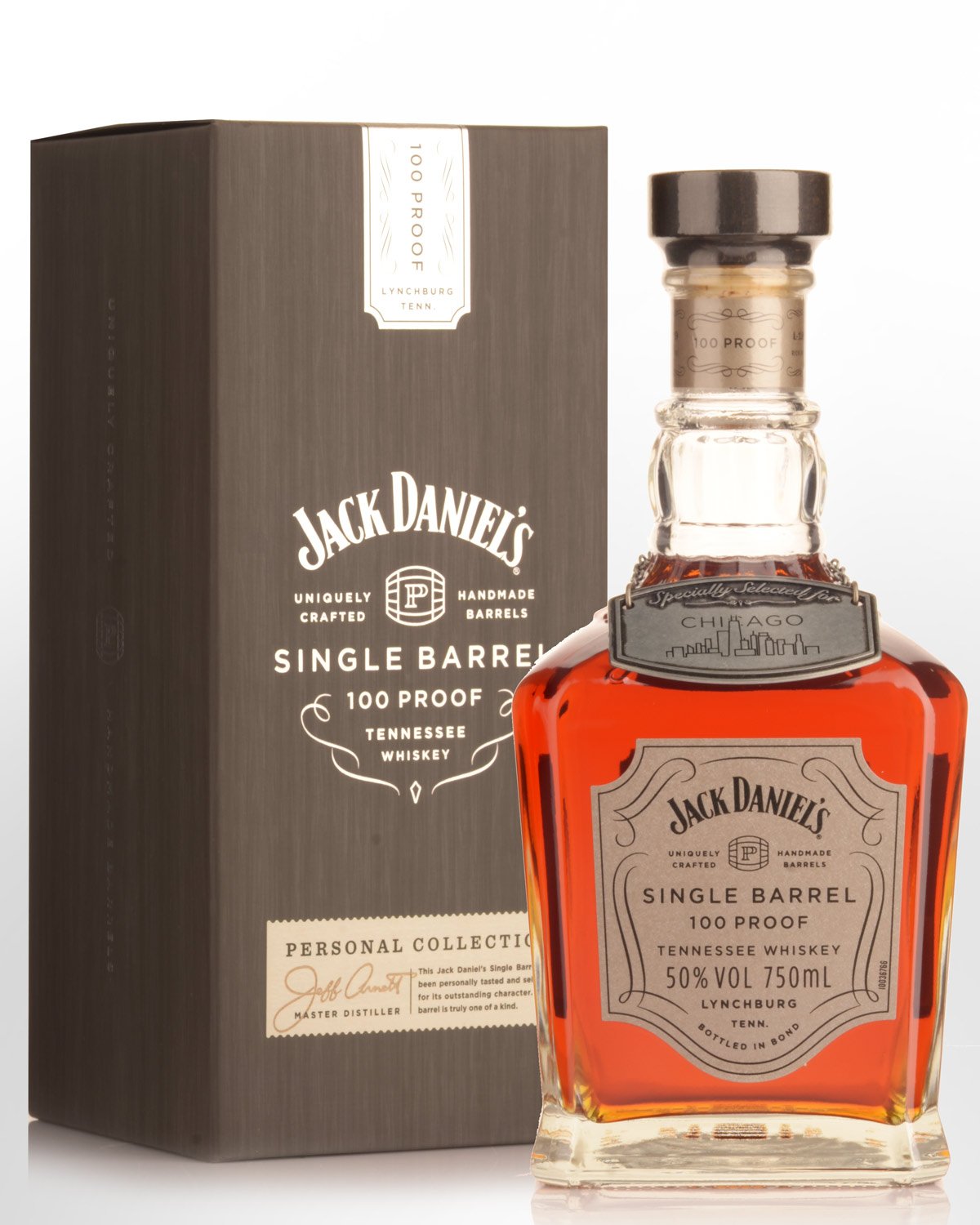Jack Daniels Single Barrel 100 Proof Personal Collection Tennessee Whiskey (750ml) - Specially Selected for Chicago