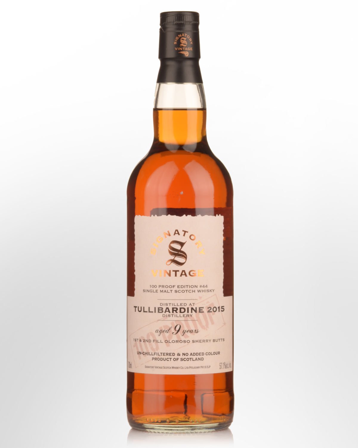 2015 Signatory Vintage Tullibardine 9 Year Old 100 Proof Edition #44 Single Malt Scotch Whisky (700ml)