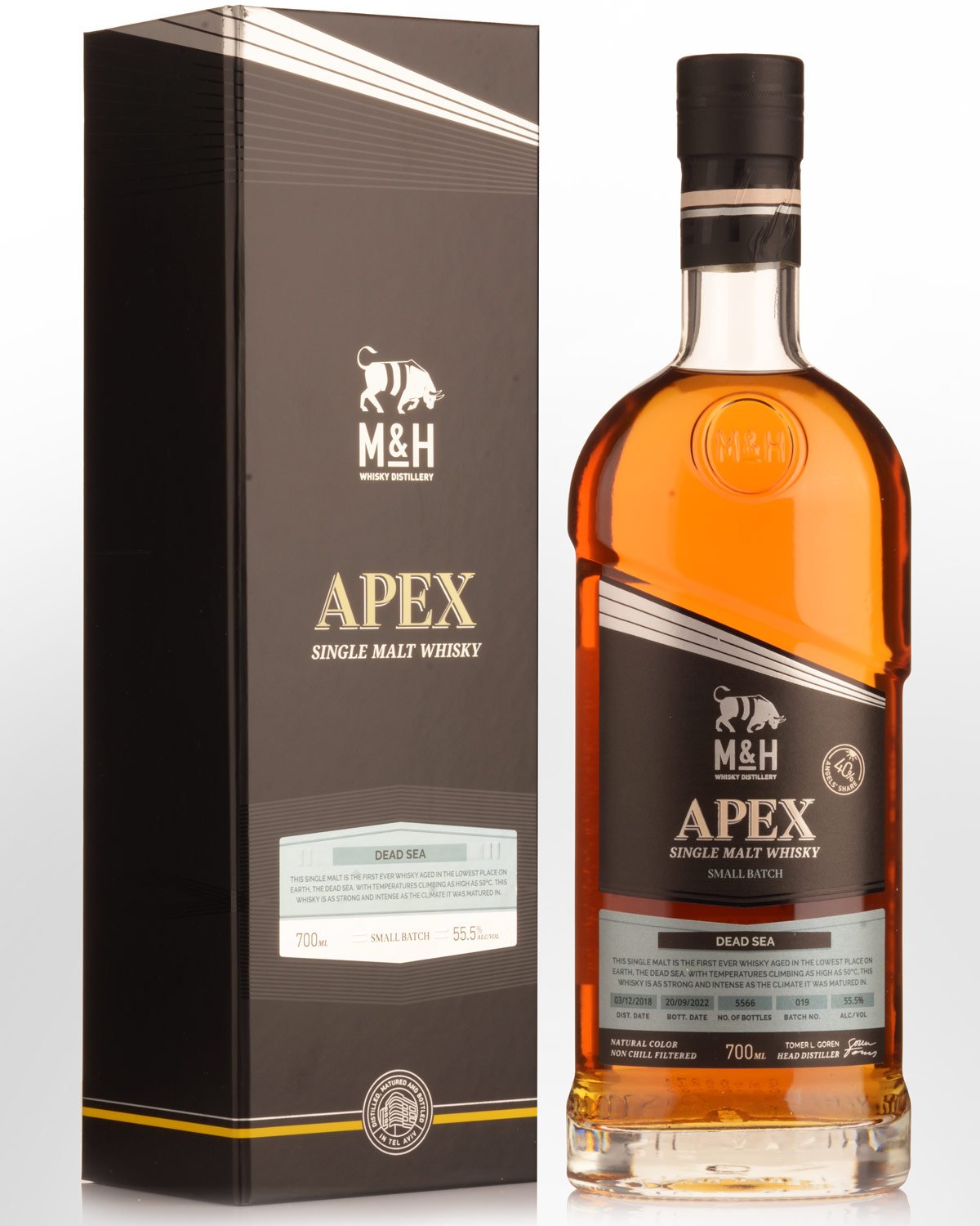 The Milk & Honey Distillery Apex Dead Sea Cask Strength Single Malt Israeli Whisky (700ml)