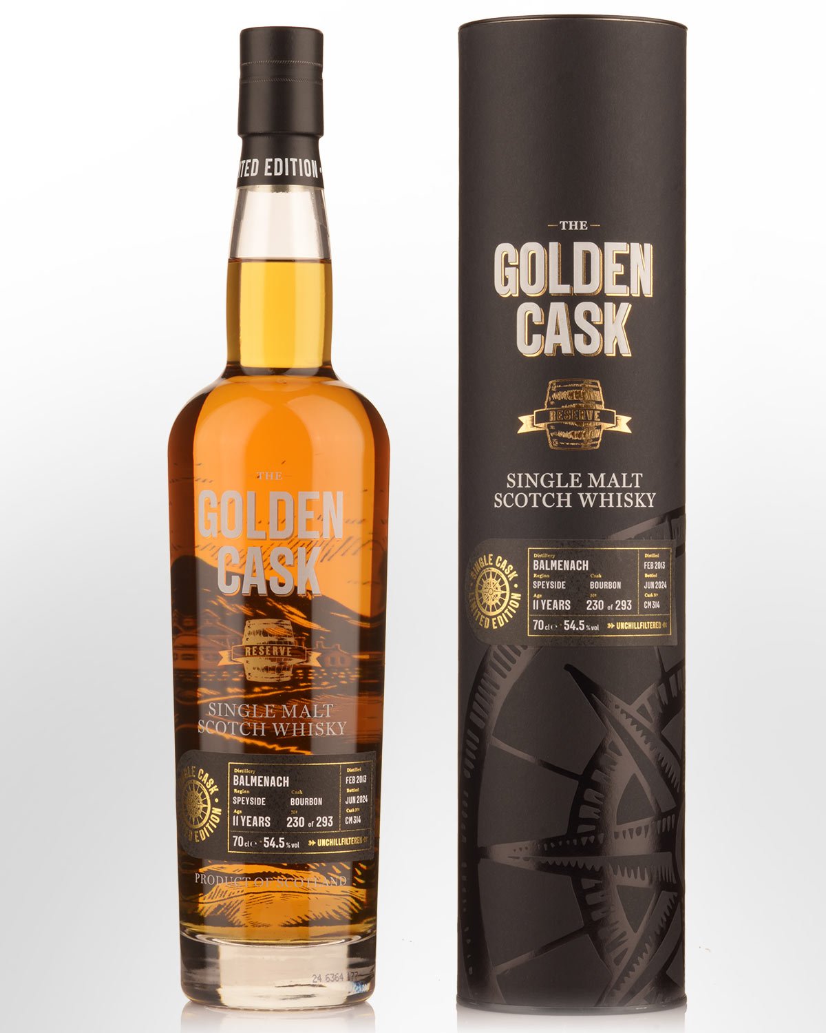 2013 House of MacDuff The Golden Cask Balmenach 11 Year Old Cask Strength Single Malt Scotch Whisky (700ml)