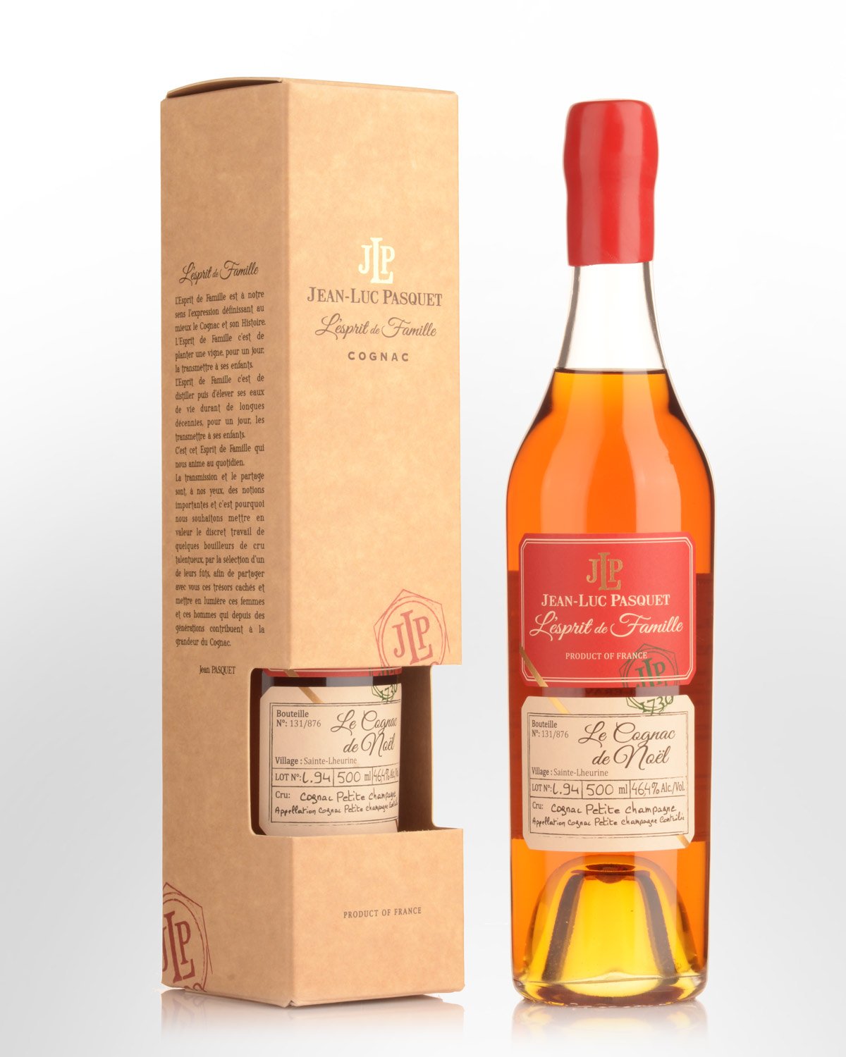Jean Luc Pasquet L'esprit de Famille L.94 Le Cognac de Noel Single Cask Petite Champagne Cognac (500ml)