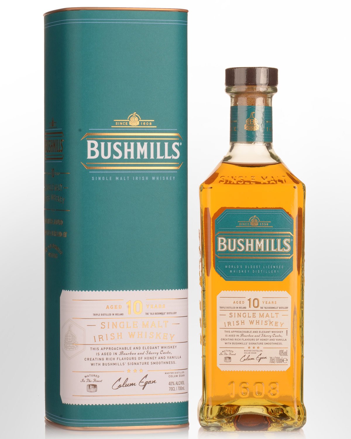 Bushmills 10 Year Old Single Malt Irish Whiskey (700ml)