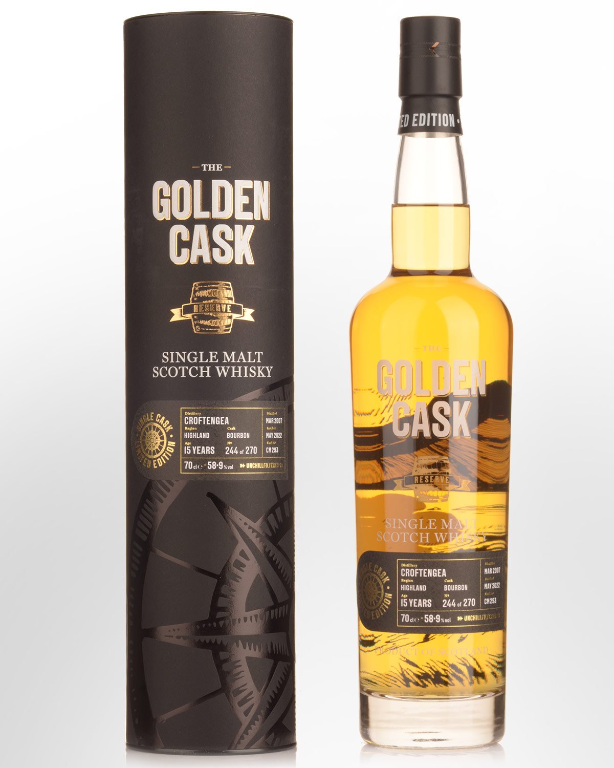 2007 House of MacDuff The Golden Cask Croftengea 15 Year Old Cask Strength Single Malt Scotch Whisky (700ml)