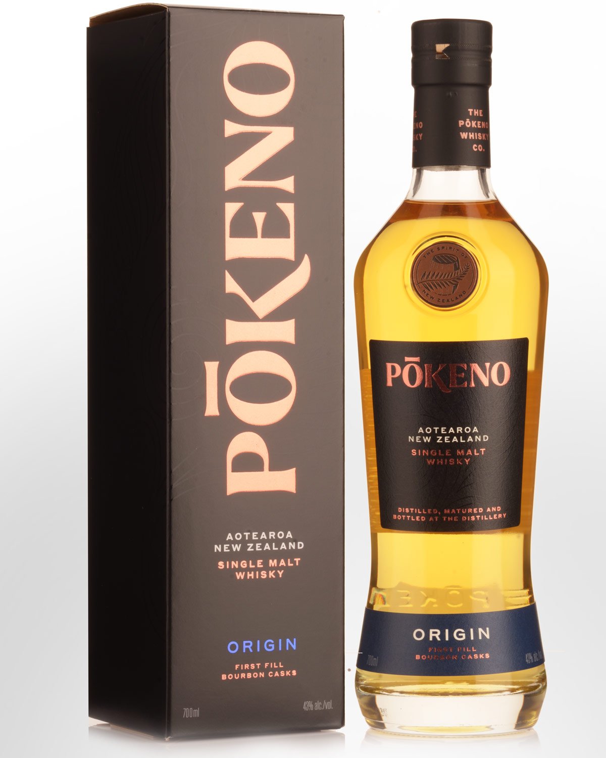 Pokeno Origin Single Malt New Zealand Whisky (700ml)