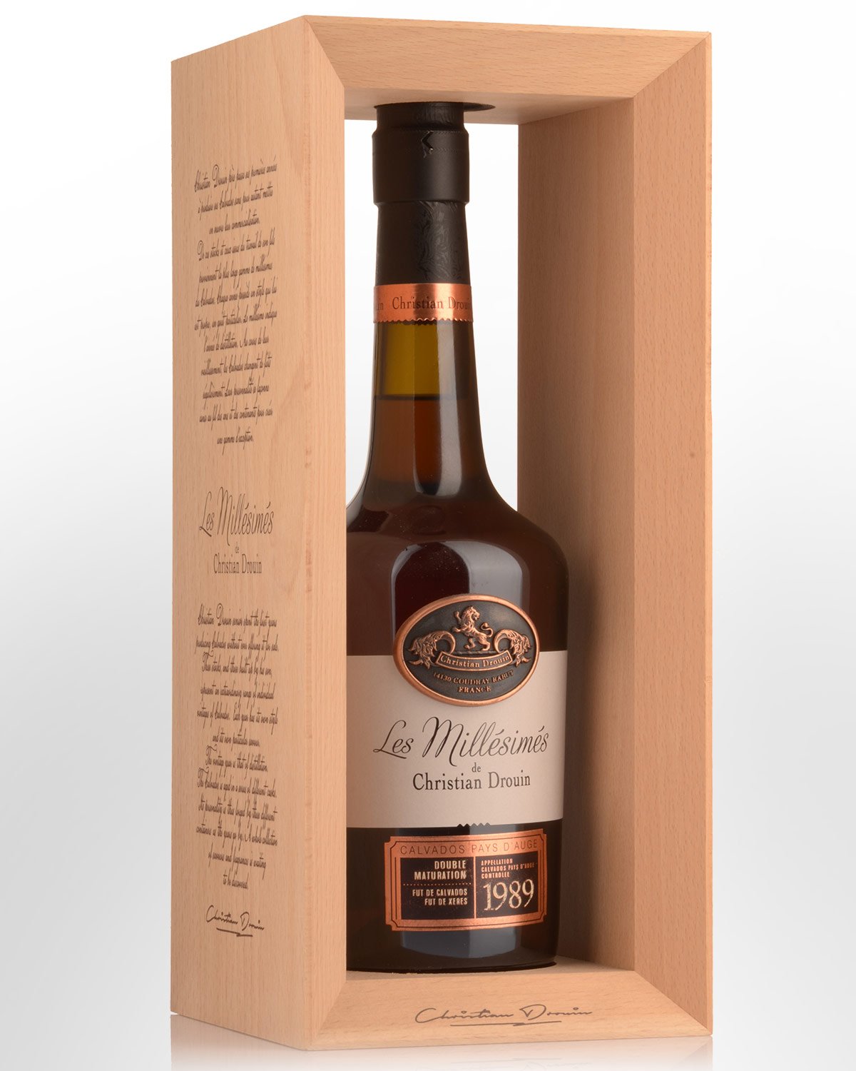 1989 Christian Drouin Pays d'Auge Sherry Cask Finish Calvados (700ml)