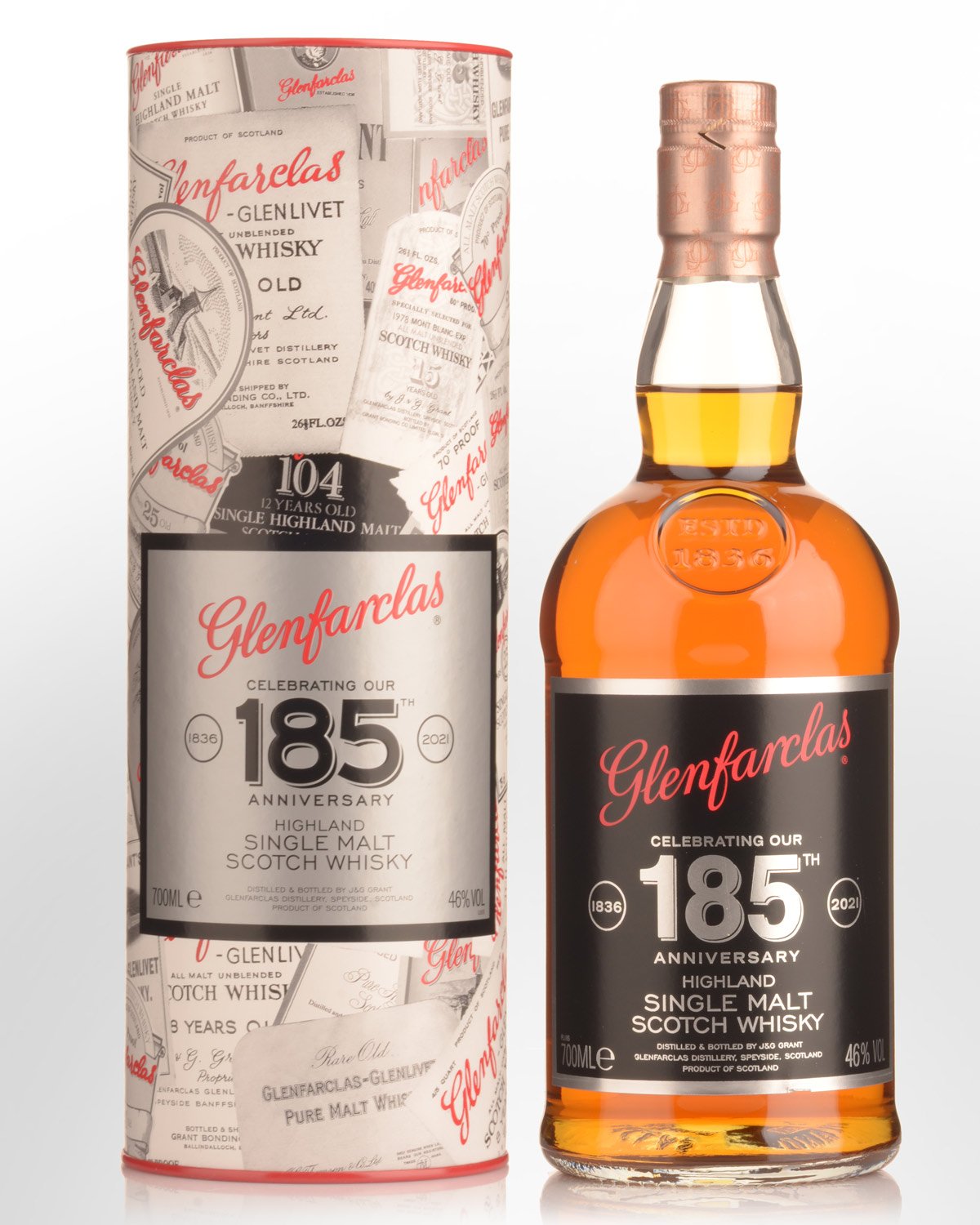 Glenfarclas 185th Anniversary Single Malt Scotch Whisky (700ml)