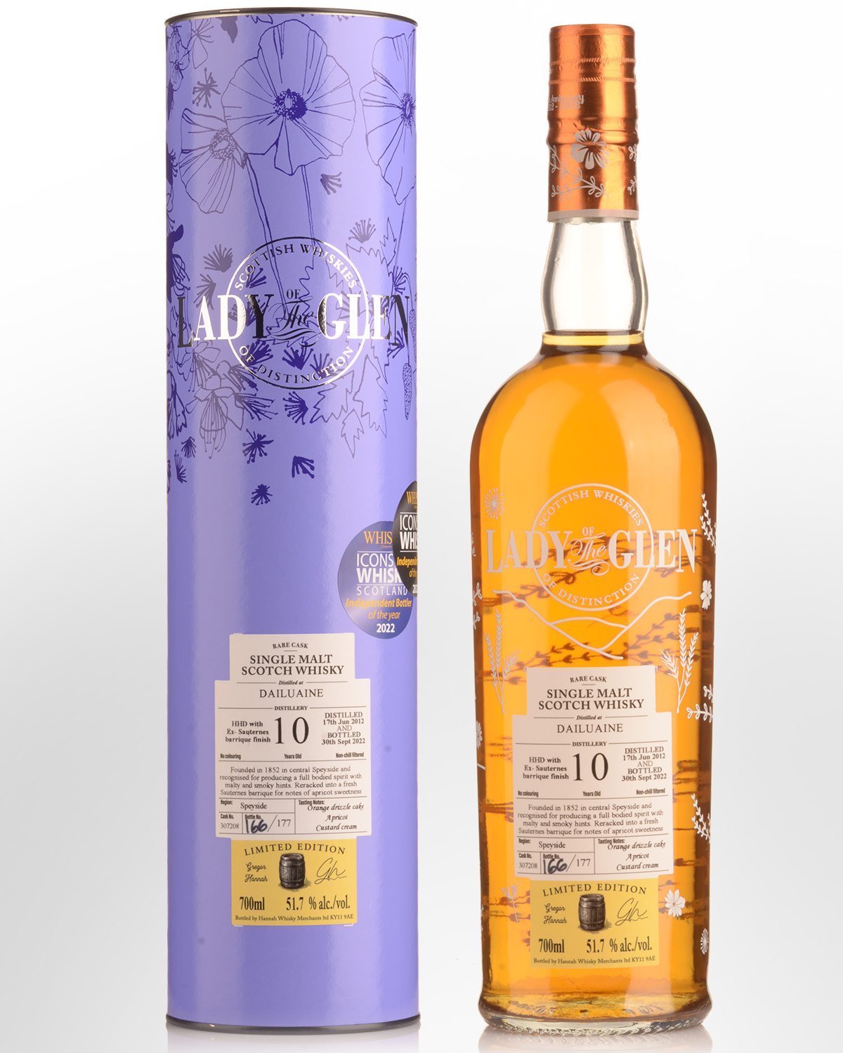 2012 Lady of the Glen Dailuaine Single Cask #307208 10 Year Old Cask Strength Single Malt Scotch Whisky (700ml)