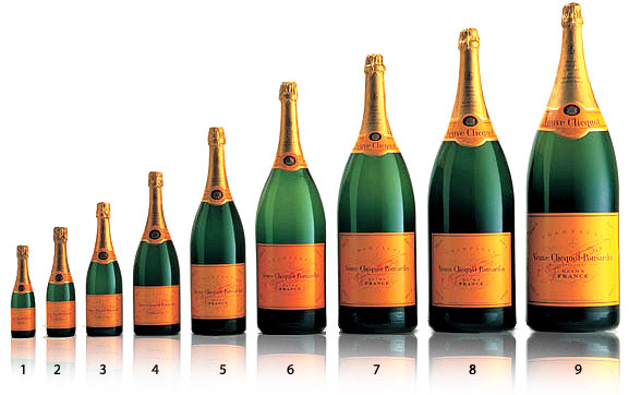 Champagne Bottle Sizes 