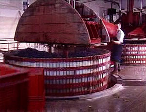 A Traditional Champagne Basket Press