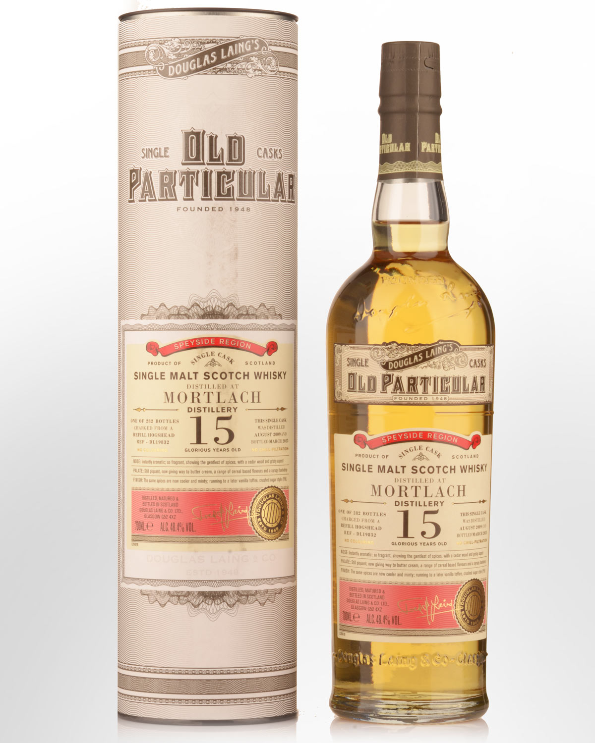 2009 Douglas Laing & Co. Old Particular Single Cask Mortlach 15 Year Old Single Malt Scotch Whisky (700ml)