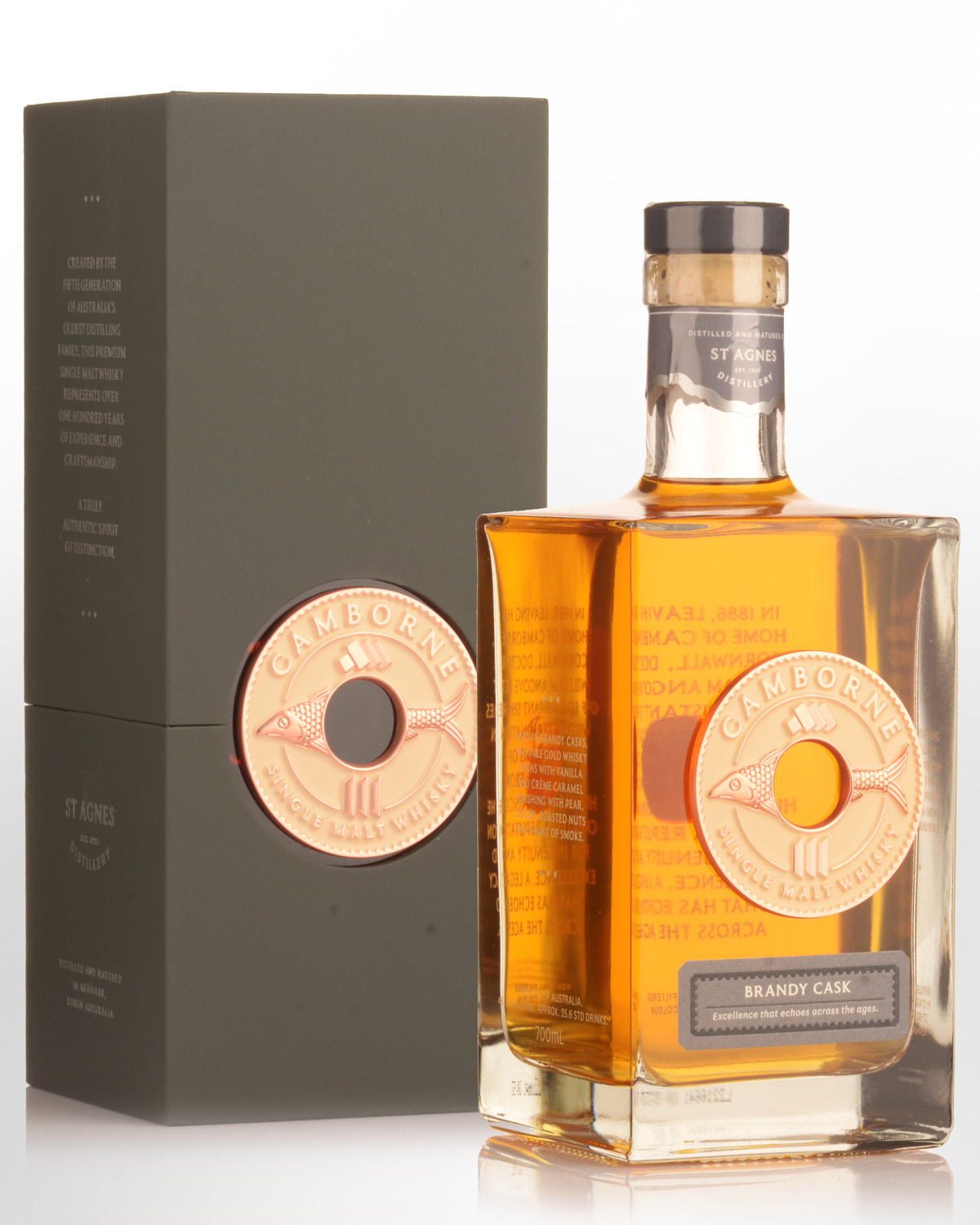 St. Agnes Camborne Brandy Cask Batch No.001 Single Malt Australian Whisky (700ml)