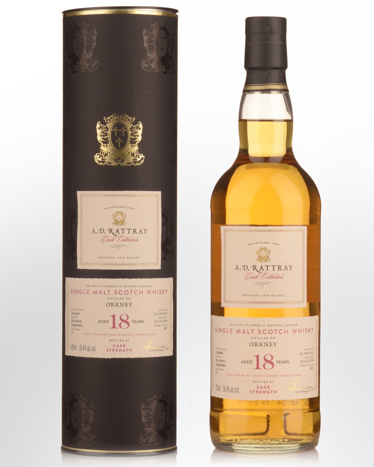 2006 A.D. Rattray Cask Collection Orkney 18 Year Old Cask Strength Single Malt Scotch Whisky (700ml)