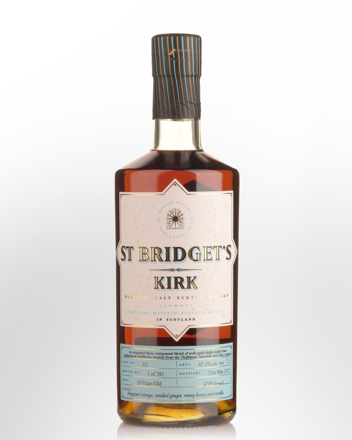 St Bridget's Kirk Cask #2 20 Year Old Blended Malt Scotch Whisky (700ml)