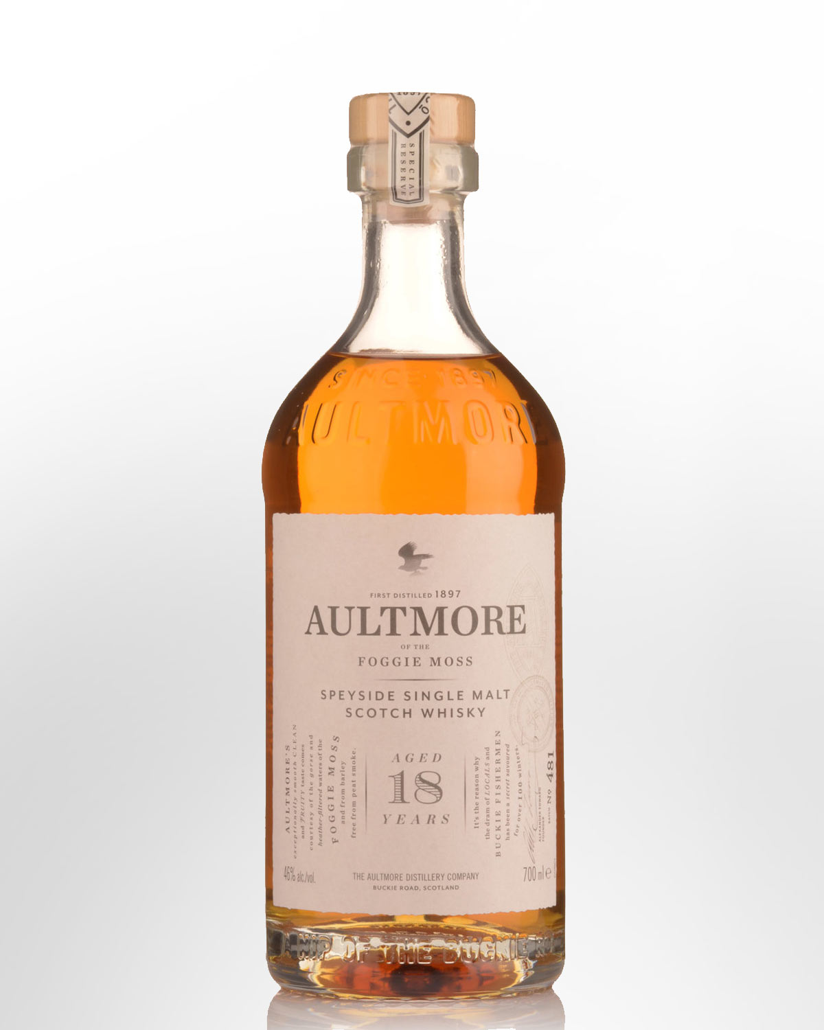 Aultmore of the Foggie Moss 18 Year Old Single Malt Scotch Whisky (700ml) - NO GIFT BOX