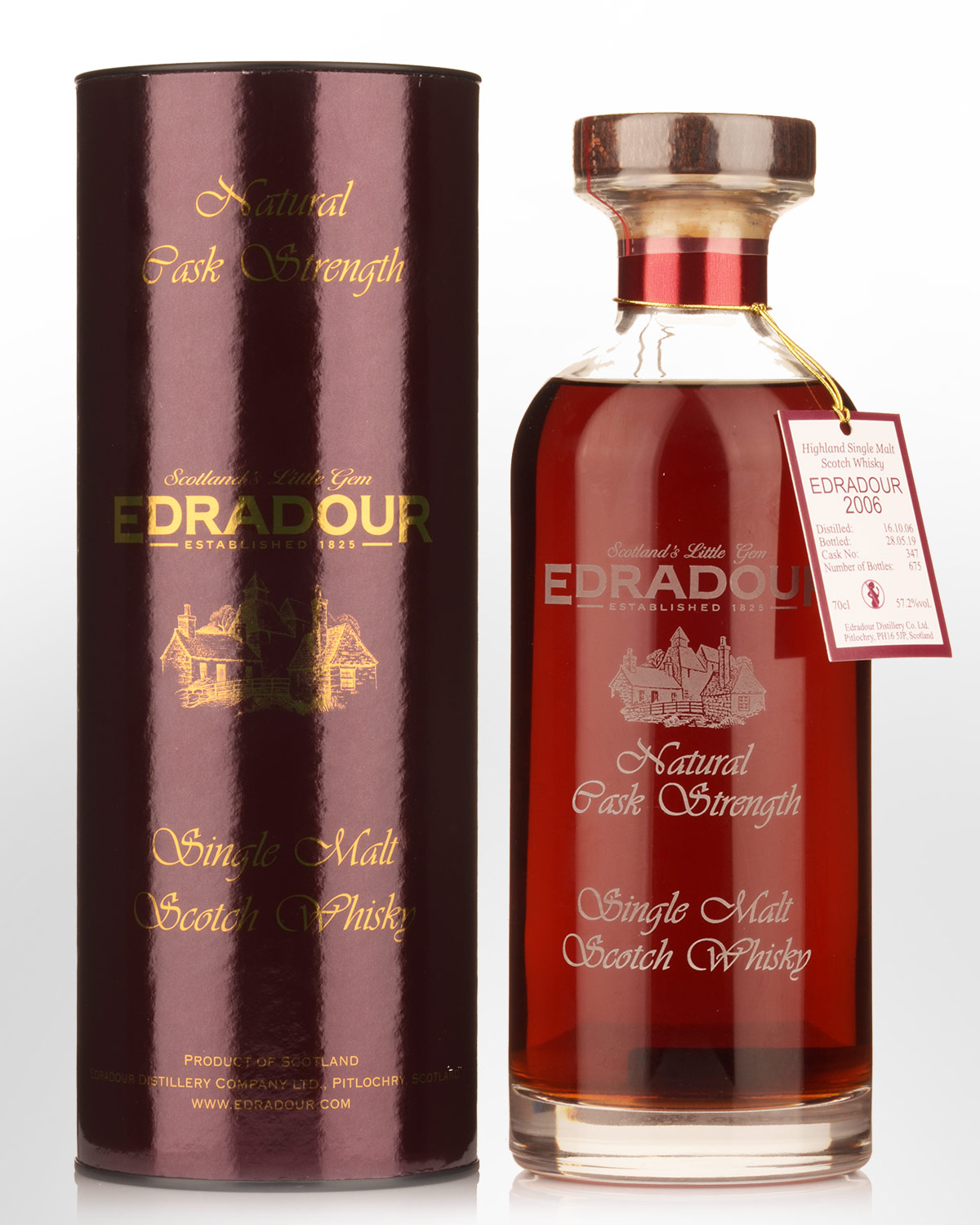 2006 Edradour Single Cask #347 12 Year Old Cask Strength Single Malt Scotch Whisky (700ml)