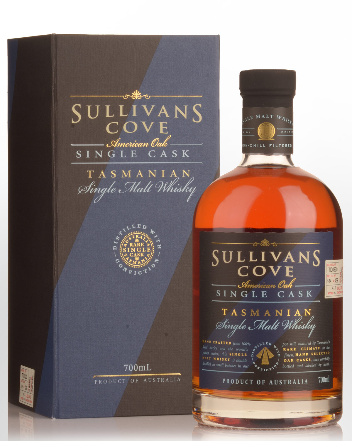 Sullivans Cove Single Cask TD0320 American Oak Tawny Port Single Malt Australian Whisky (700ml)