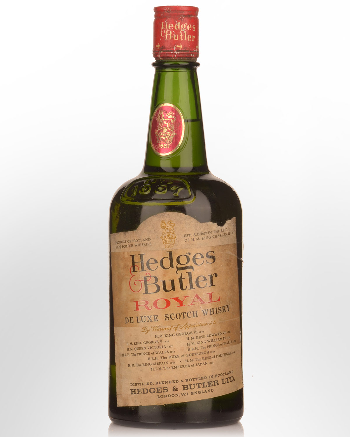 Hedges and Butler Royal De Luxe Blended Scotch Whisky - 1970s bottling
