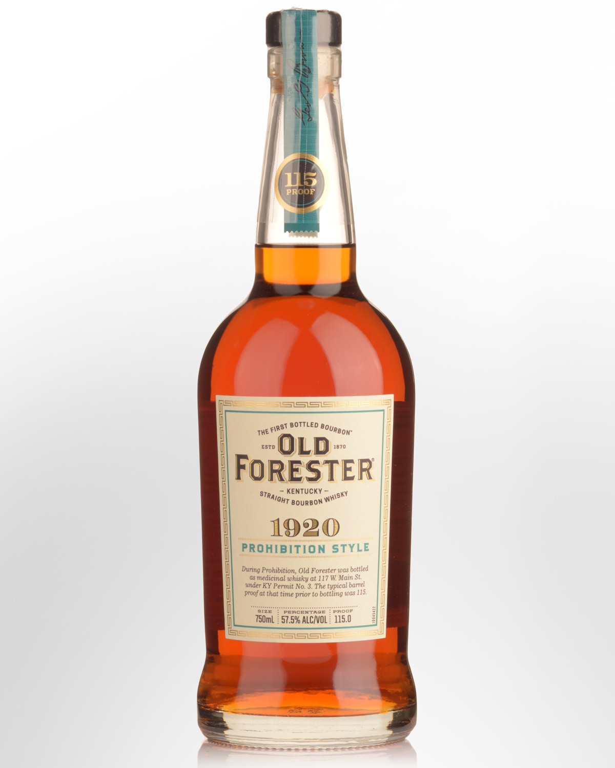 Old Forester 1920 Prohibition Style 115 Proof Kentucky Straight Bourbon