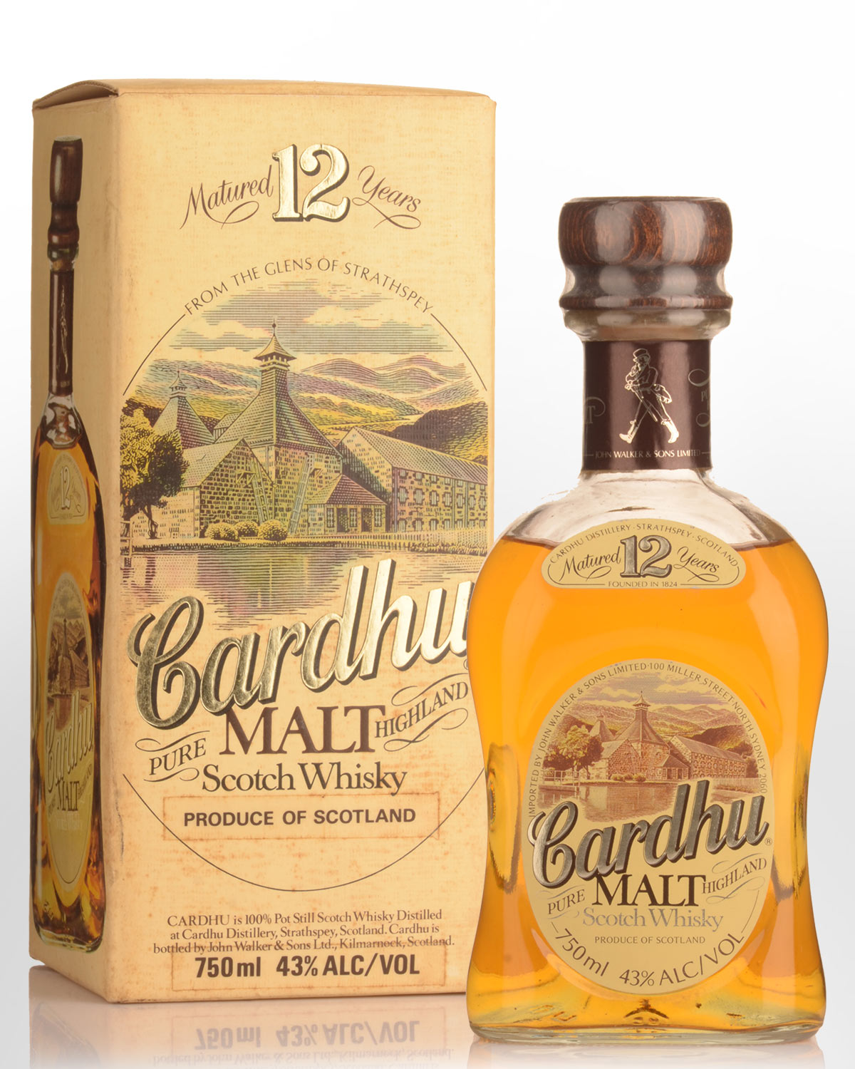 Cardhu 12 Year Old Single Malt Scotch Whisky (750ml) - Old Bottling