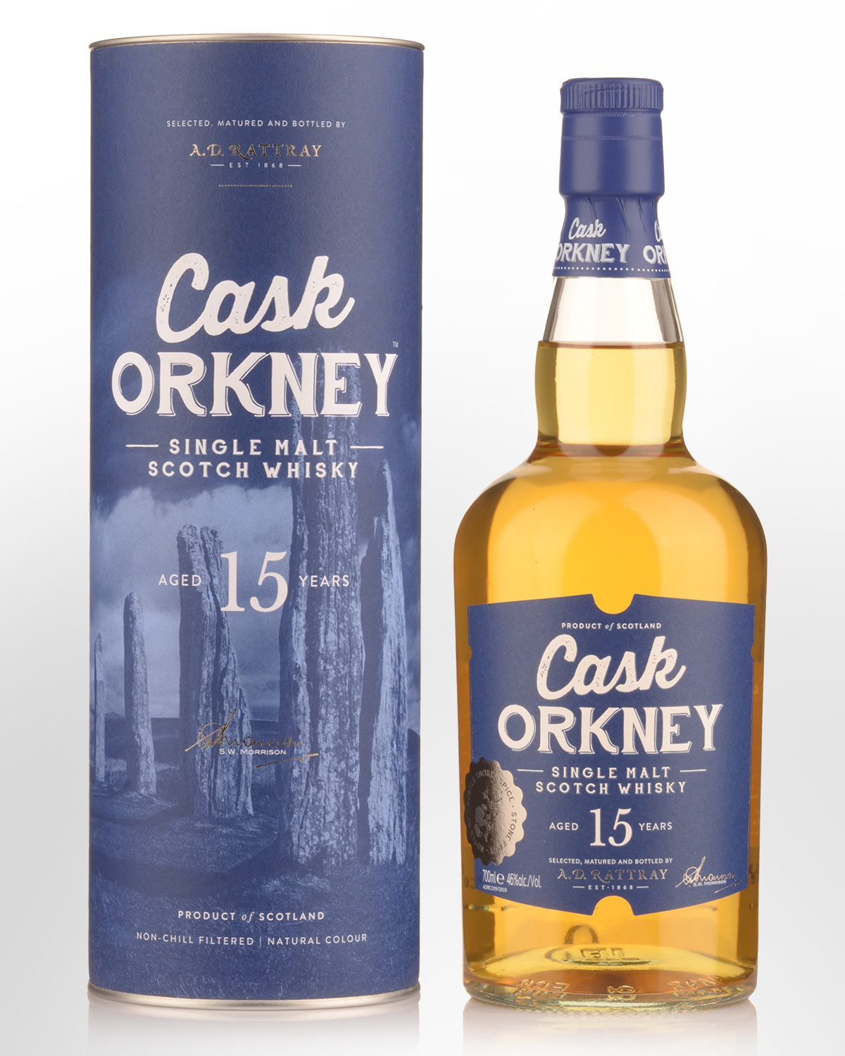 A.D. Rattray Cask Orkney 15 Year Old Single Malt Scotch Whisky (700ml)